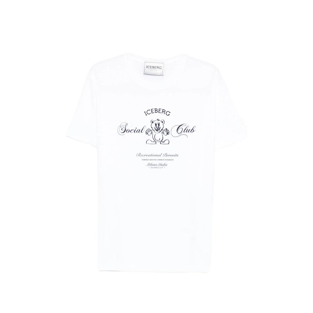 Iceberg Iceberg WHITE T-Shirts & Vests - T-Shirts Size US XXL / EU 58 / 5 - 1 Thumbnail