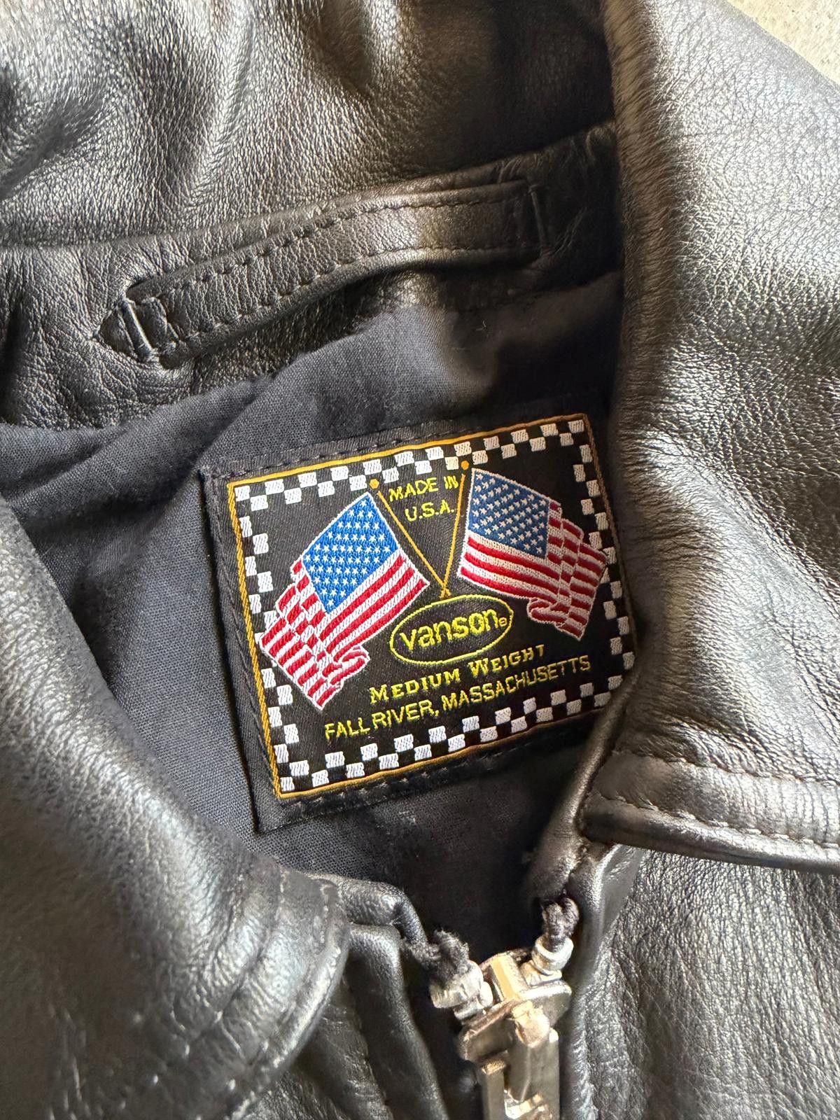 Vanson Leathers Vanson Medium Weight Women's Black Leather Jacket Sz M Size US M / EU 48-50 / 2 - 3 Thumbnail