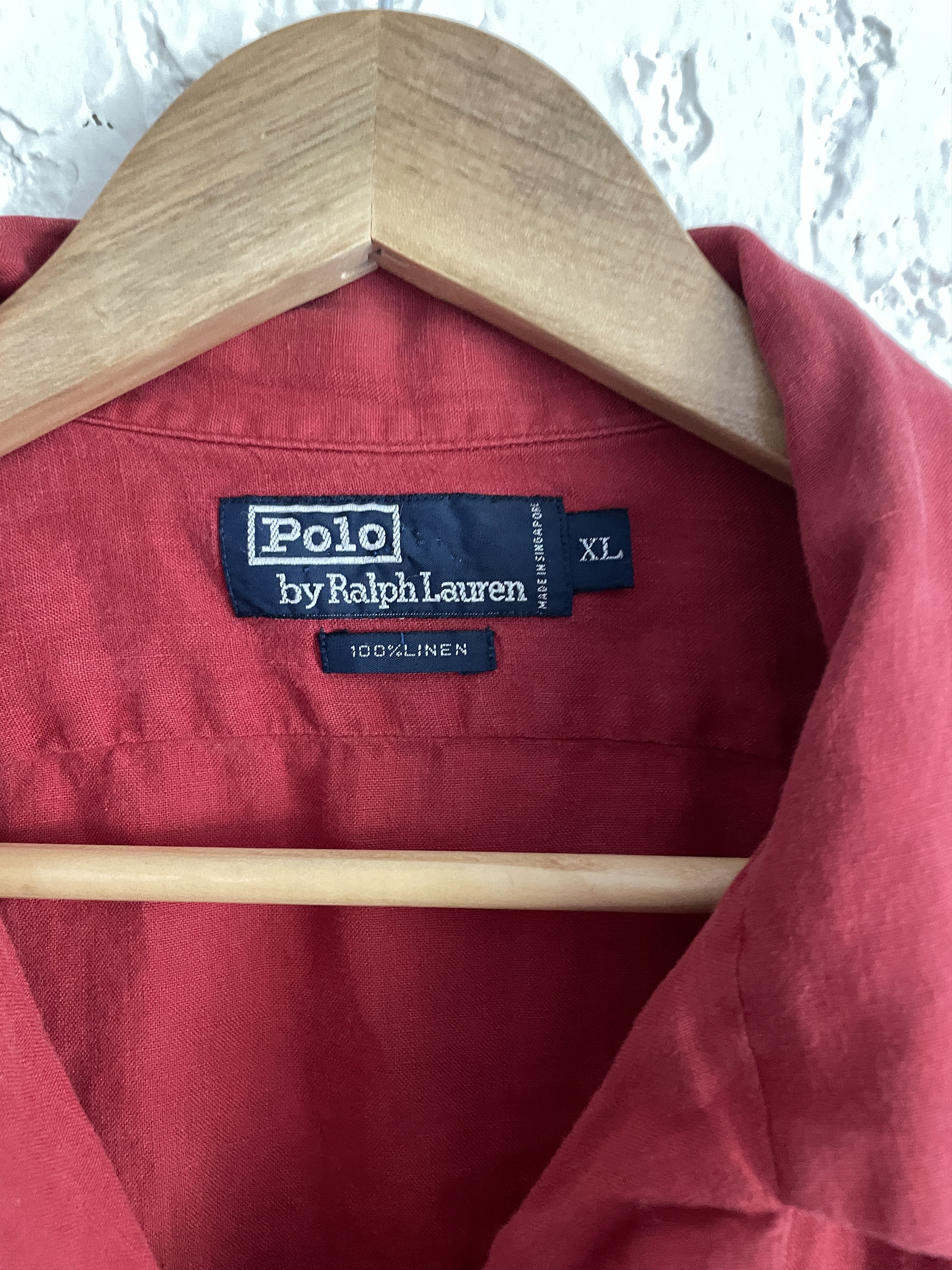 Polo Ralph Lauren 🔥 Polo Ralph Lauren® RARE 90s Linen Loop Collar Camp Shirt Size US XL / EU 56 / 4 - 3 Thumbnail