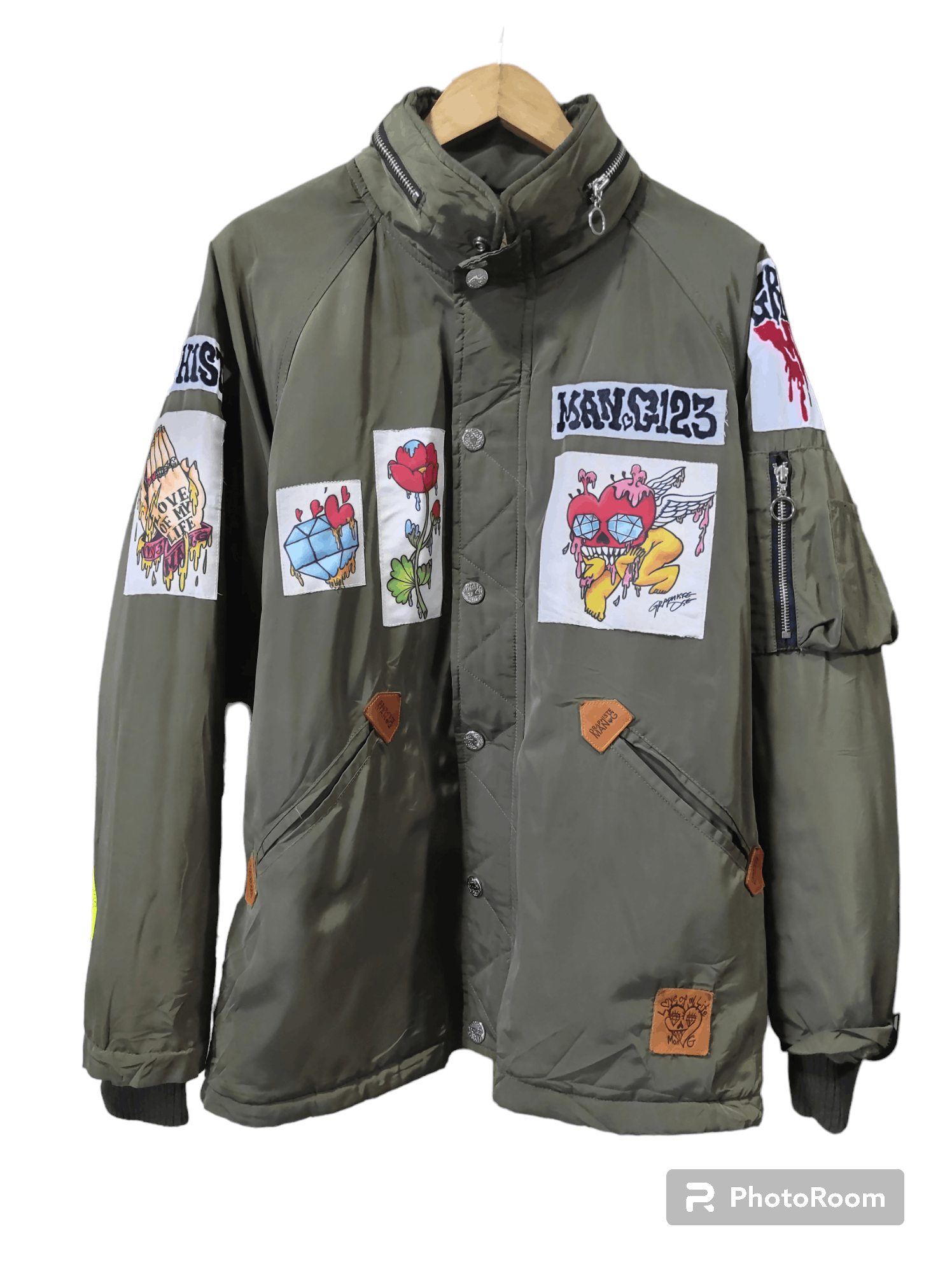 Bomber Jacket × Designer × Graphiste Man.G Graphiste Man.G Bomber Puffer  Jacket | Grailed