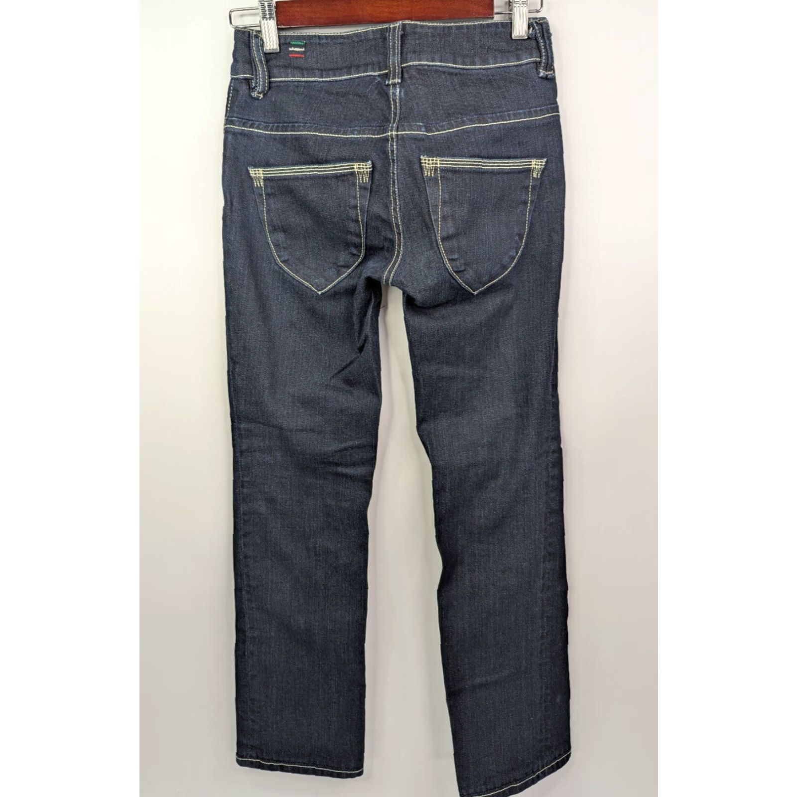 Diesel Diesel Jeans Womens 27x28 Brucke Stretch Low Rise Blue Denim Dark Wash Italy Size 27" / US 4 / IT 40 - 4 Thumbnail