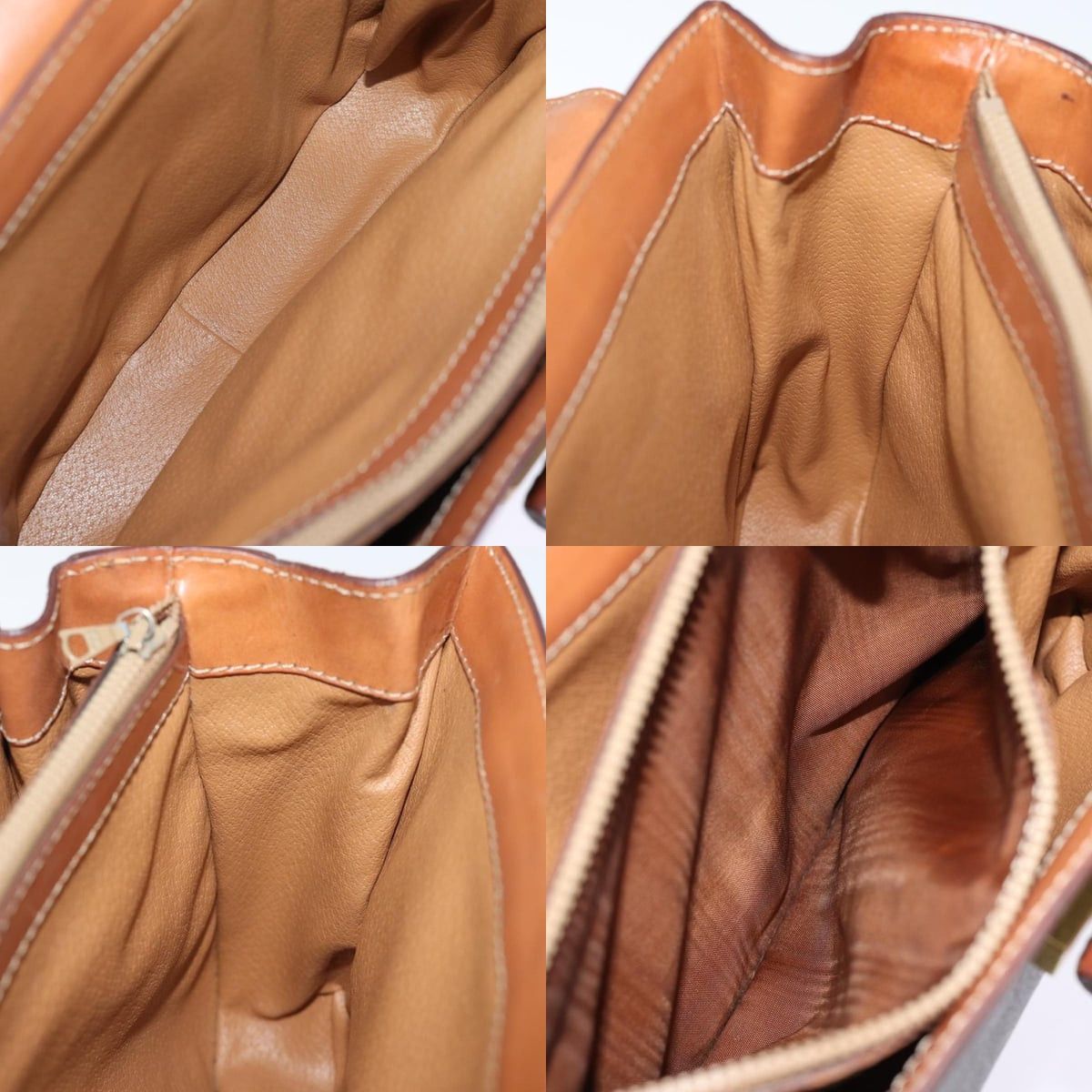 Celine CELINE Macadam Canvas Hand Bag Pvc Brown Size ONE SIZE - 12 Thumbnail