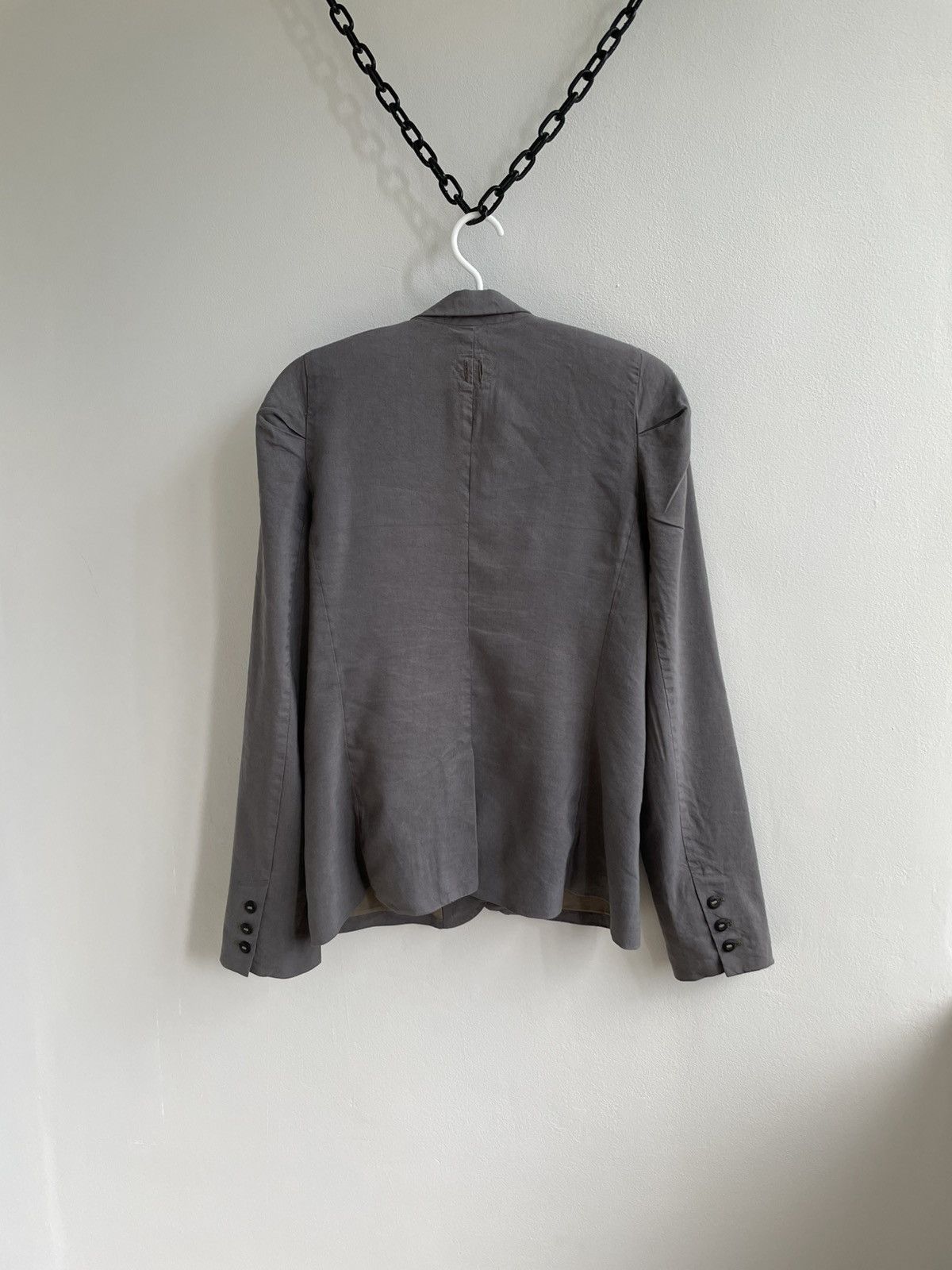 hannes roether Hannes Roether Silk Linen Blazer Coat Three Button Size M / US 6-8 / IT 42-44 - 17 Thumbnail