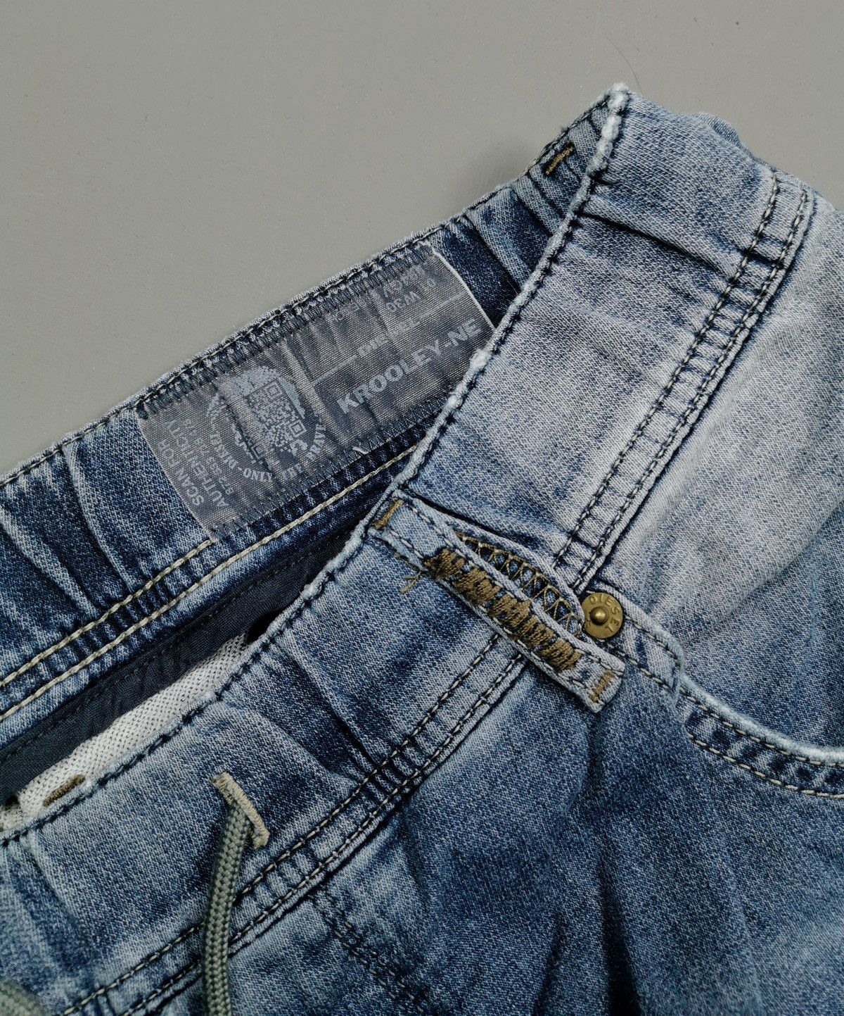 Diesel Distressed Patch Diesel Krooley-Ne Denim Sweat Pants Size US 36 / EU 52 - 9 Thumbnail