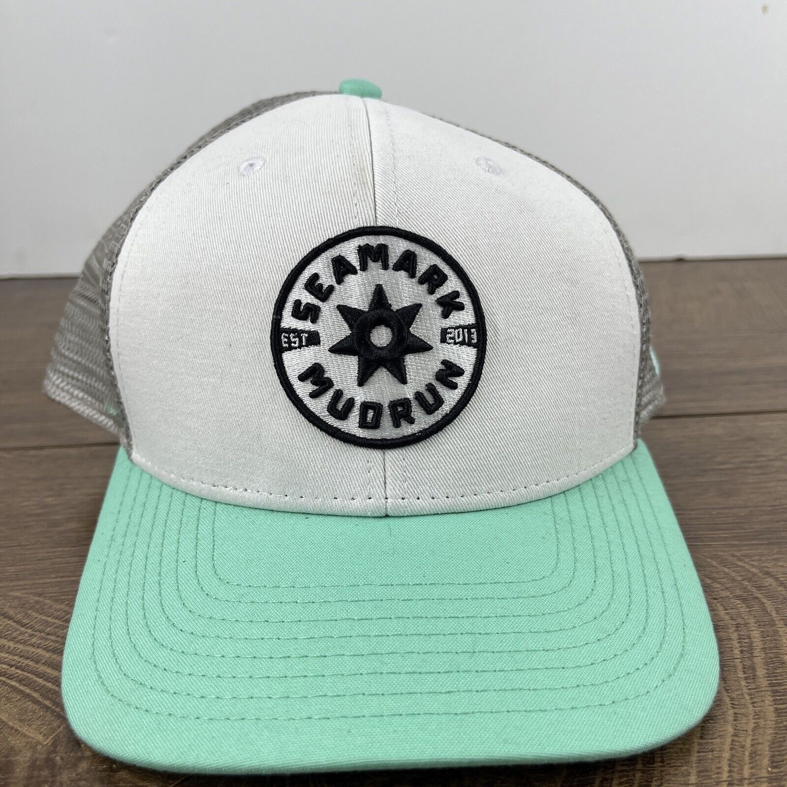 Other Seamark Mudrun Hat Seamark Mud Run White Adjustable Hat Snap Size ONE SIZE - 3 Thumbnail