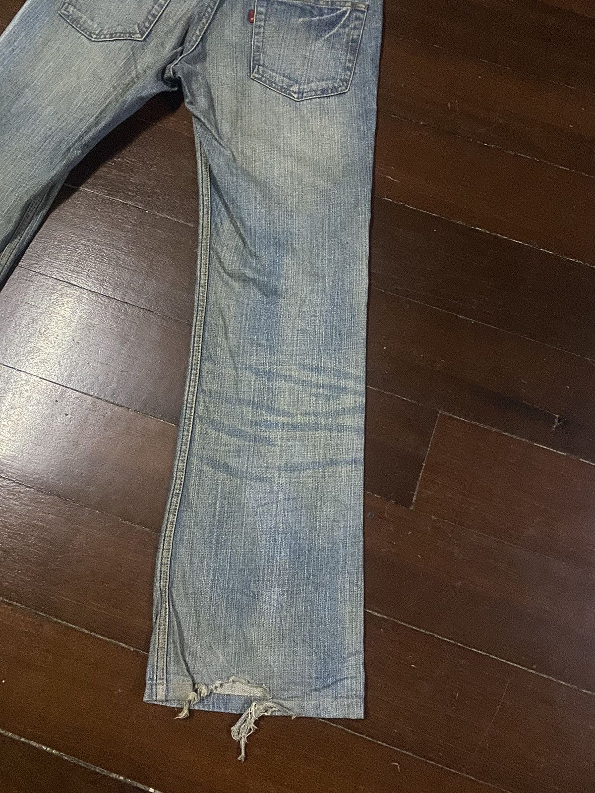 Edwin × Vintage Fire Vintage BOBSON CRACK WASH Dirty Vintage Mud Wash Jeans Size US 32 / EU 48 - 11 Thumbnail