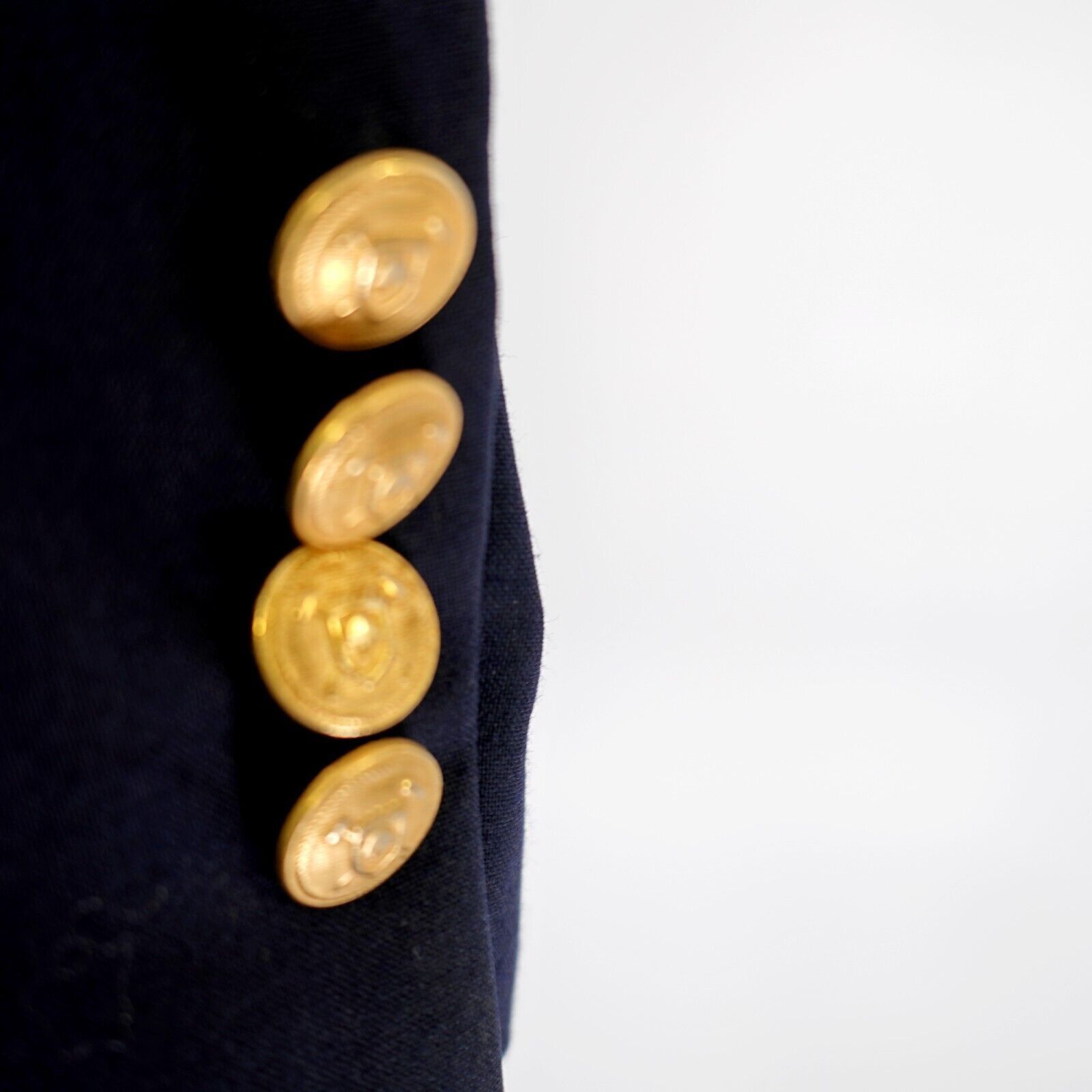 Chaps Chaps Ralph Lauren Blue Wool 2 Gold Button Blazer 40R Tagged Size 40R - 3 Thumbnail