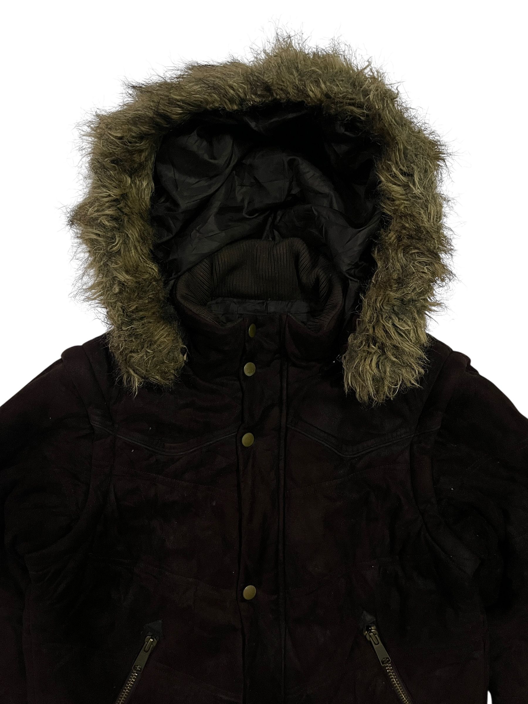 Morgan Homme Morgan de Toi Detachable Sleeves Faux Fur Velvet Jacket Size US S / EU 44-46 / 1 - 4 Thumbnail