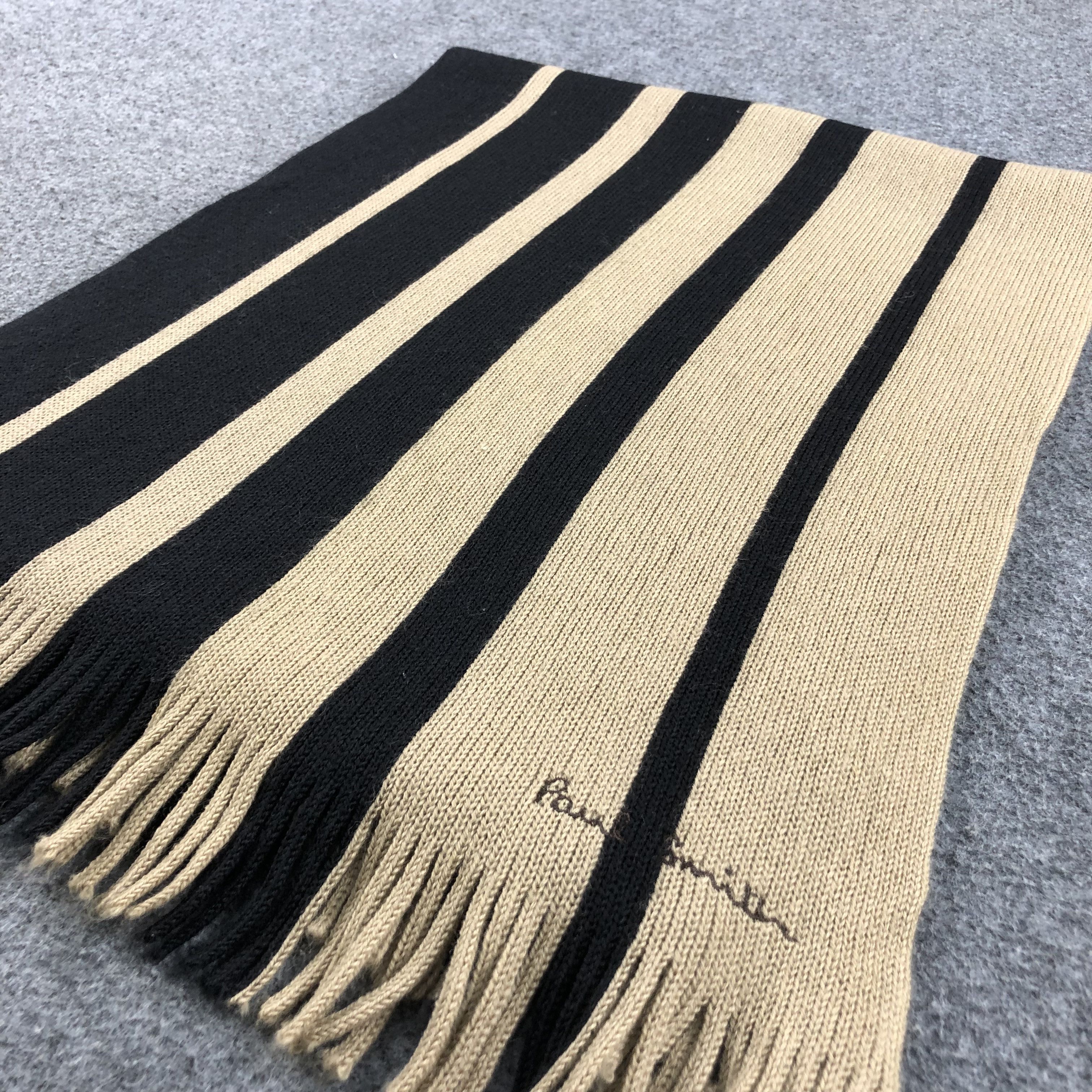 Paul Smith Paul Smith Striped Knit Wool Scarf Muffler V670 Size ONE SIZE - 3 Thumbnail