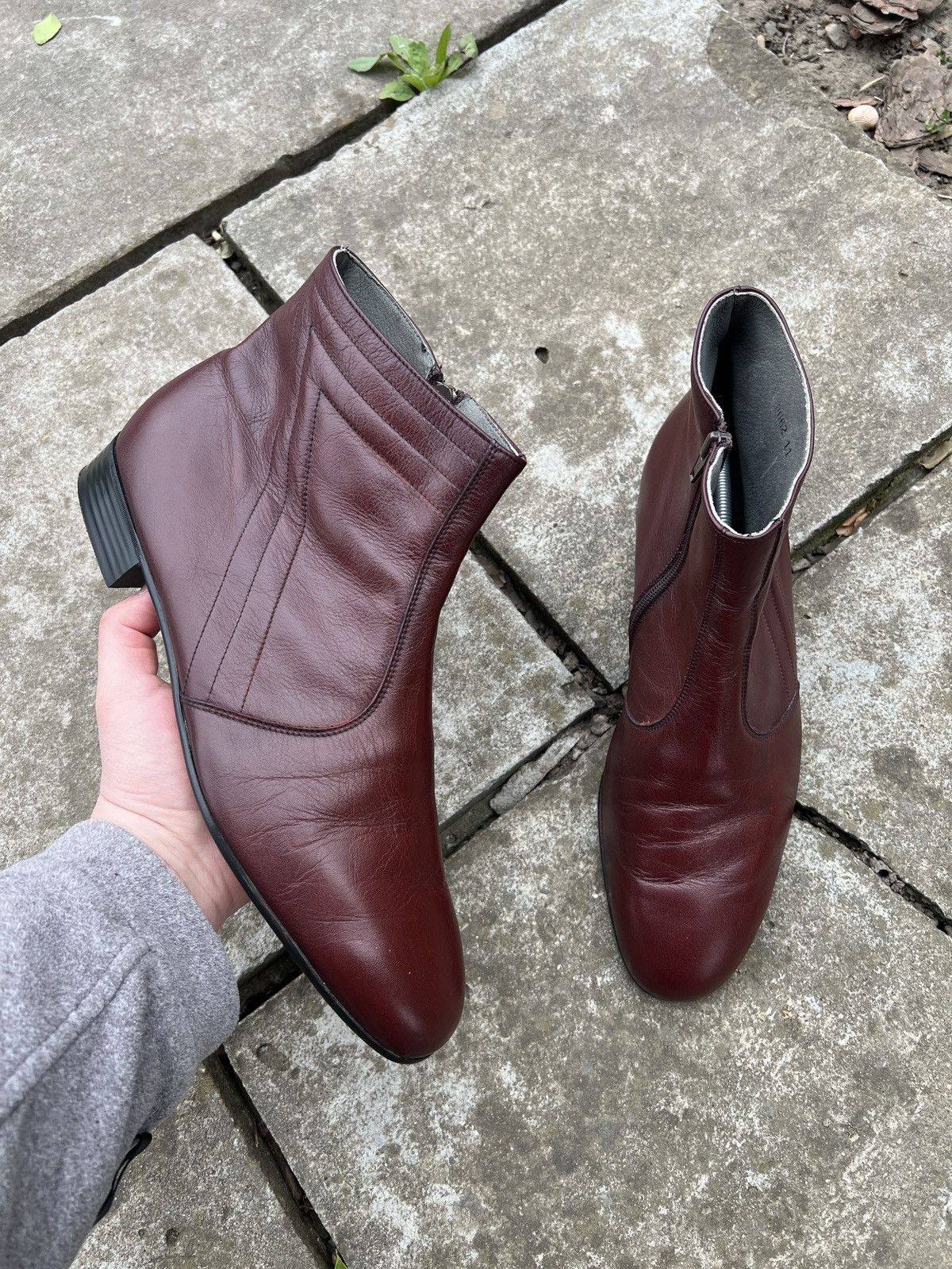 Vintage Vintage Leather Boots Size US 11 / EU 44 - 2 Thumbnail