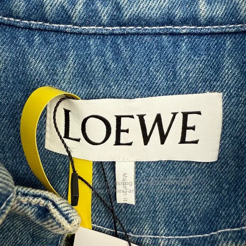 Loewe Loewe Leather Patch Denim Jacket Size XXS / US 00 / IT 34 - 2 Thumbnail
