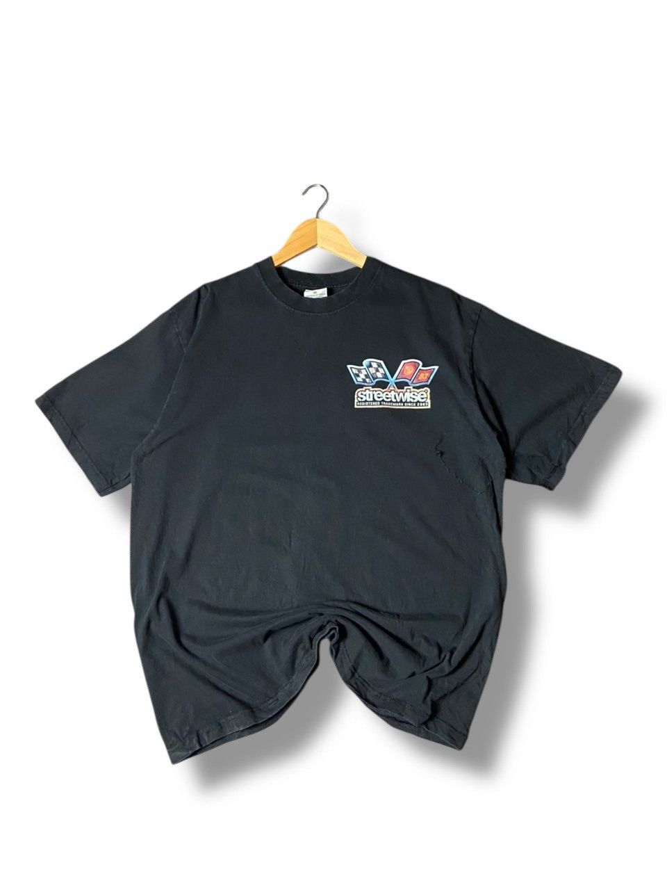 Japanese Brand Streetwise Flag Backprint Tshirt (143) Size US S / EU 44-46 / 1 - 1 Thumbnail