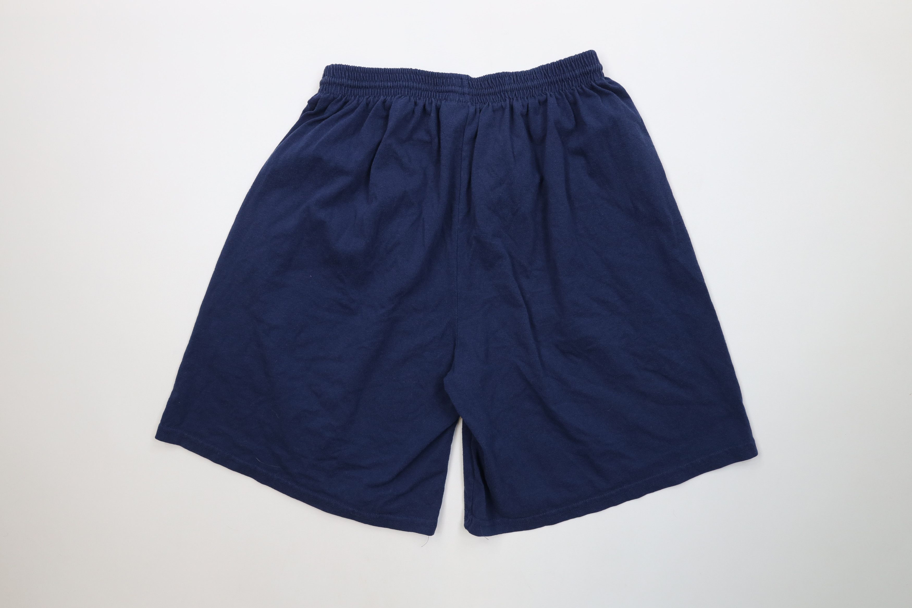 Vintage Vintage 90s Y2K Above Knee Police Academy Shorts Navy Blue Size US 34 / EU 50 - 8 Thumbnail