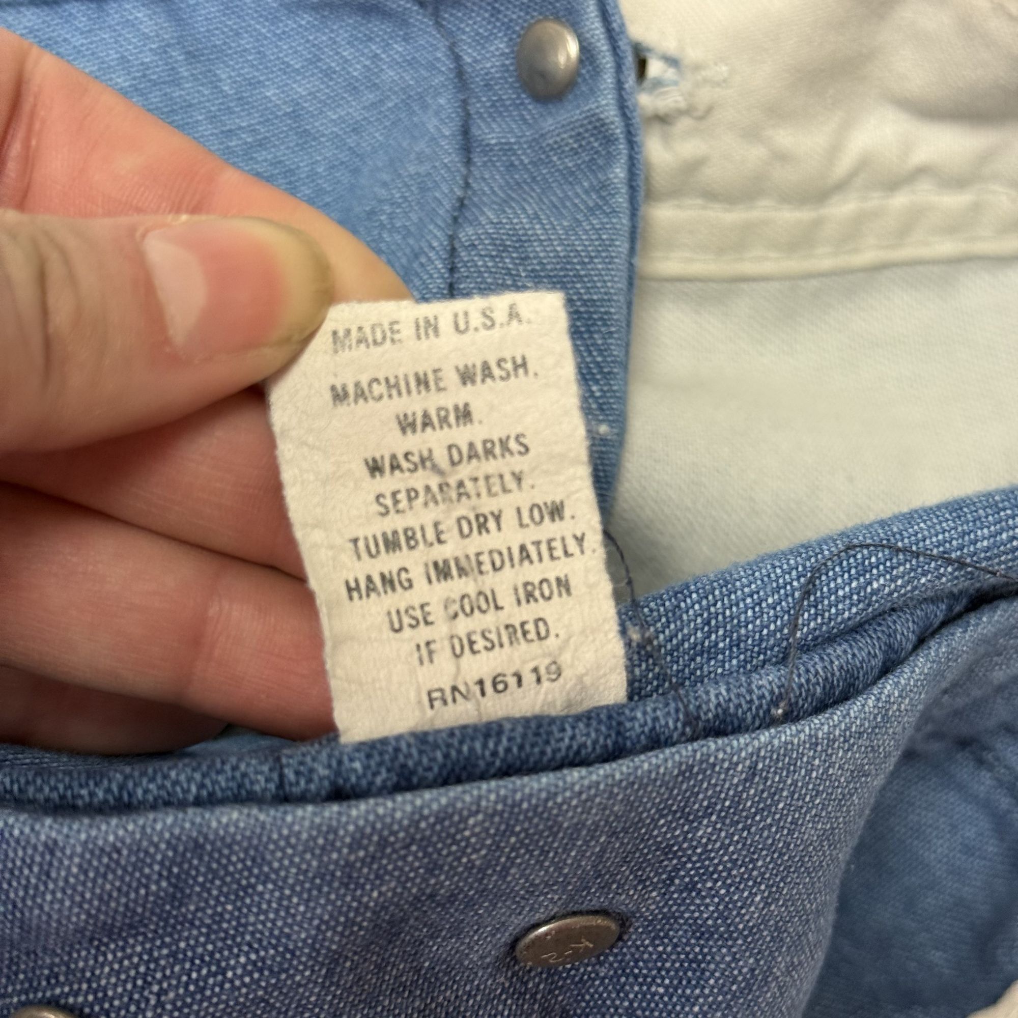 Big Mac Vtg Big Mac Blue Jean Square Bak BIB Overalls Size US 38 / EU 54 - 7 Thumbnail