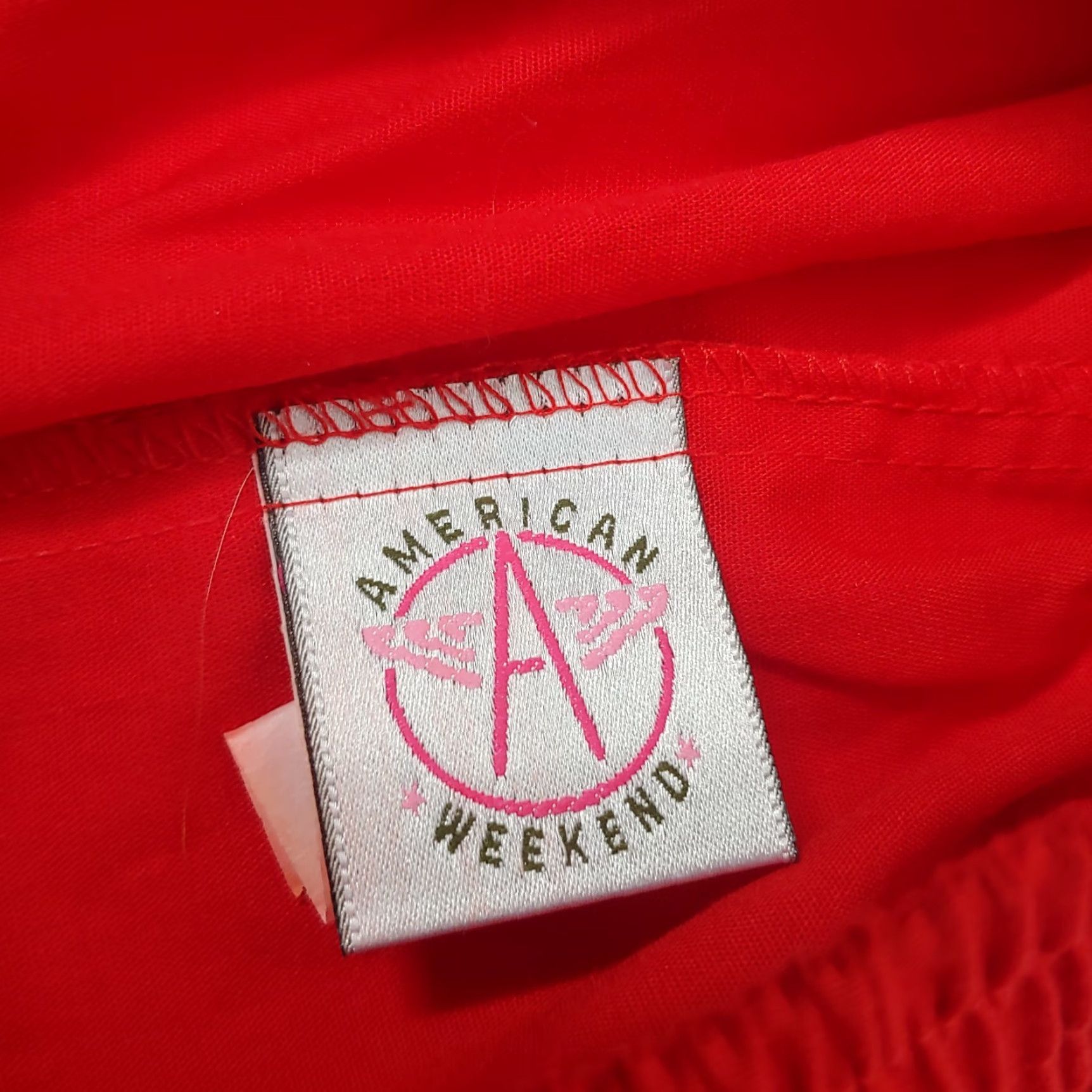 Etro VINTAGE American Weekend Shorts Womens M Red Elastic Retro Mom USA Classic NOS Size 28" / US 6 / IT 42 - 5 Thumbnail