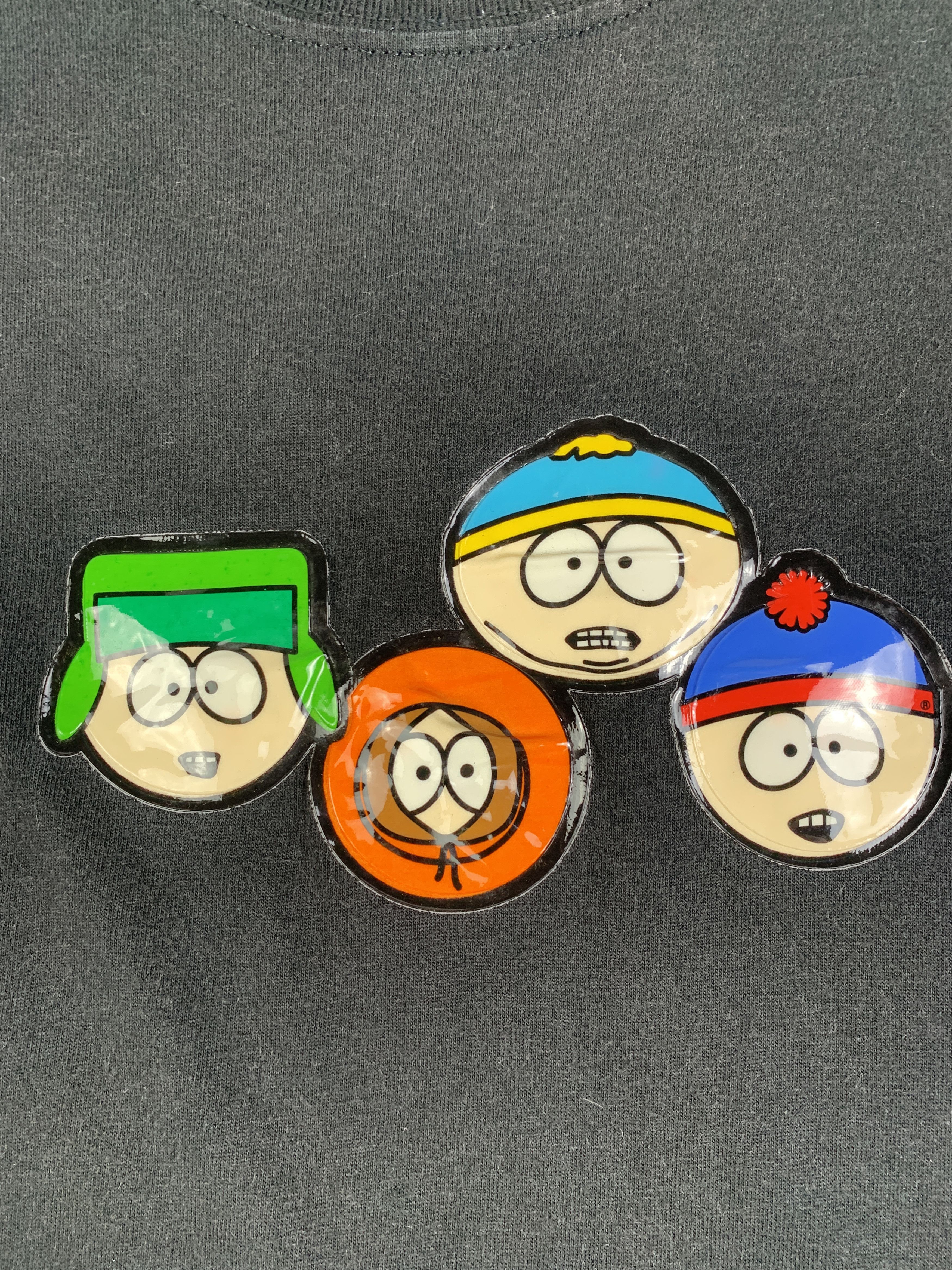 Cartoon Network 2001 South Park All Squad Black Emboss Tee (M) Size US M / EU 48-50 / 2 - 2 Thumbnail