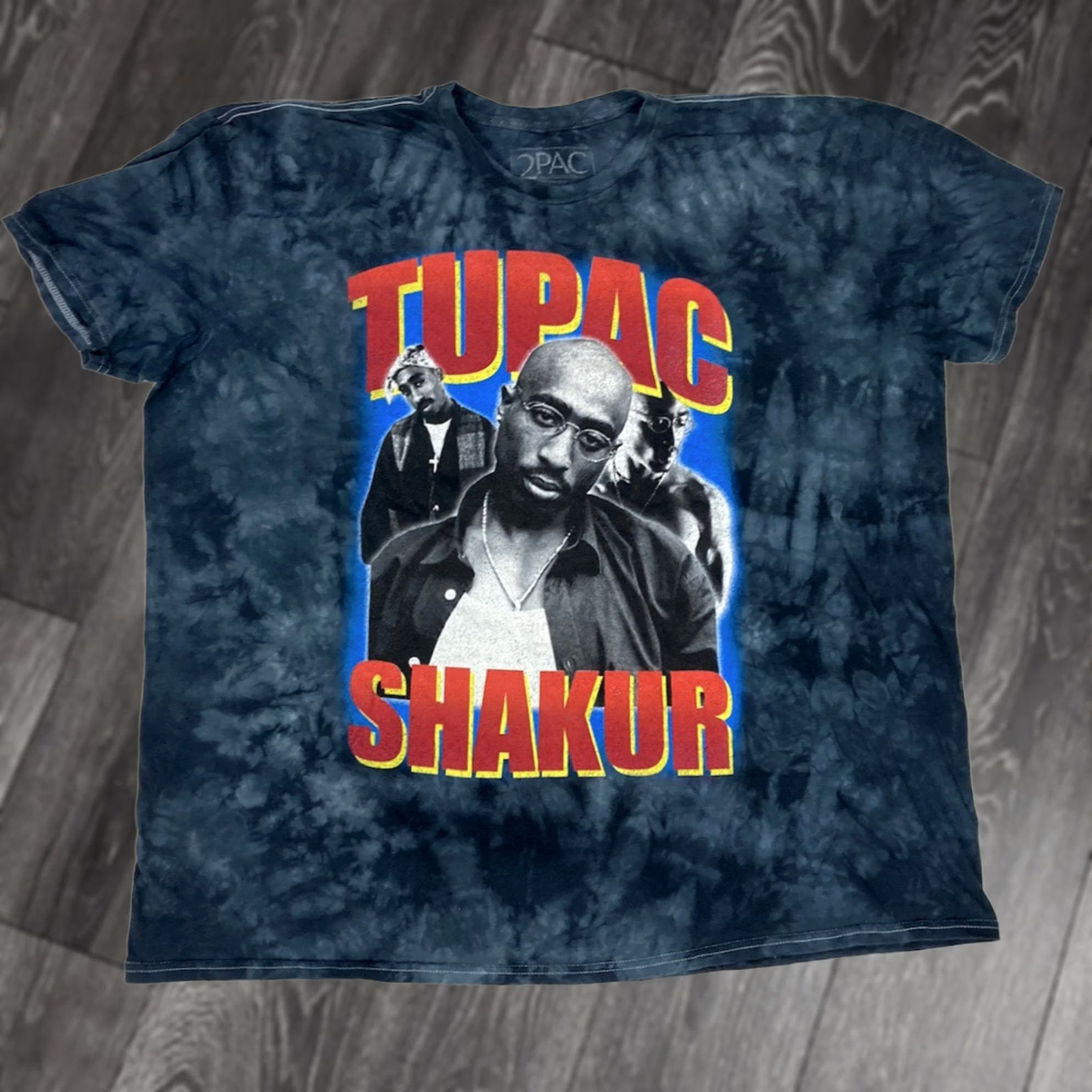Vintage 2pac Tupac Shakur Graphic T-shirt Women XXL Oversized Tie Dye Short Sleeve Music Shirt Size XXL / US 16-18 / IT 52-54 - 1 Thumbnail
