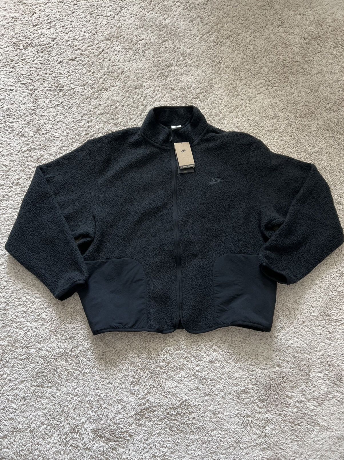 Nike Nike Club Winterized Fleece Sherpa Jacket Black Size US L / EU 52-54 / 3 - 6 Thumbnail
