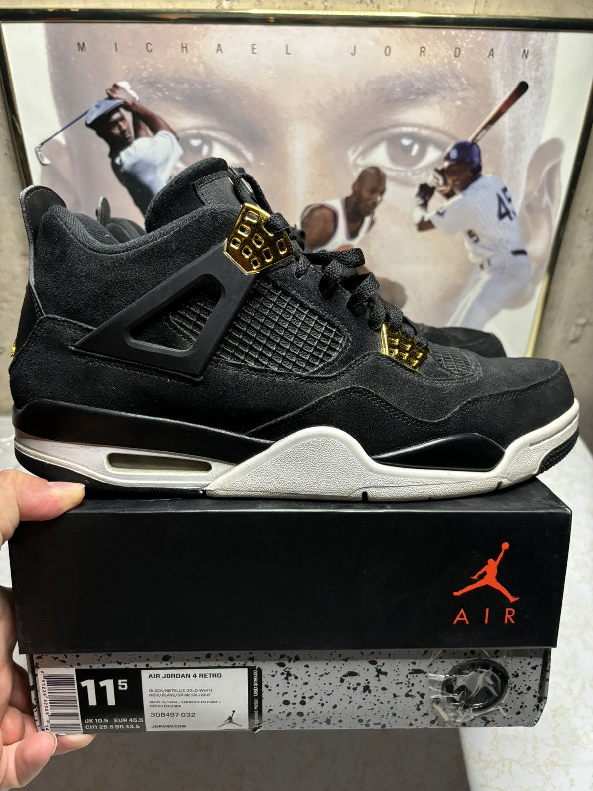 Jordan Brand Air Jordan 4 Retro Royalty 2017 Size US 11.5 / EU 44-45 - 1 Thumbnail