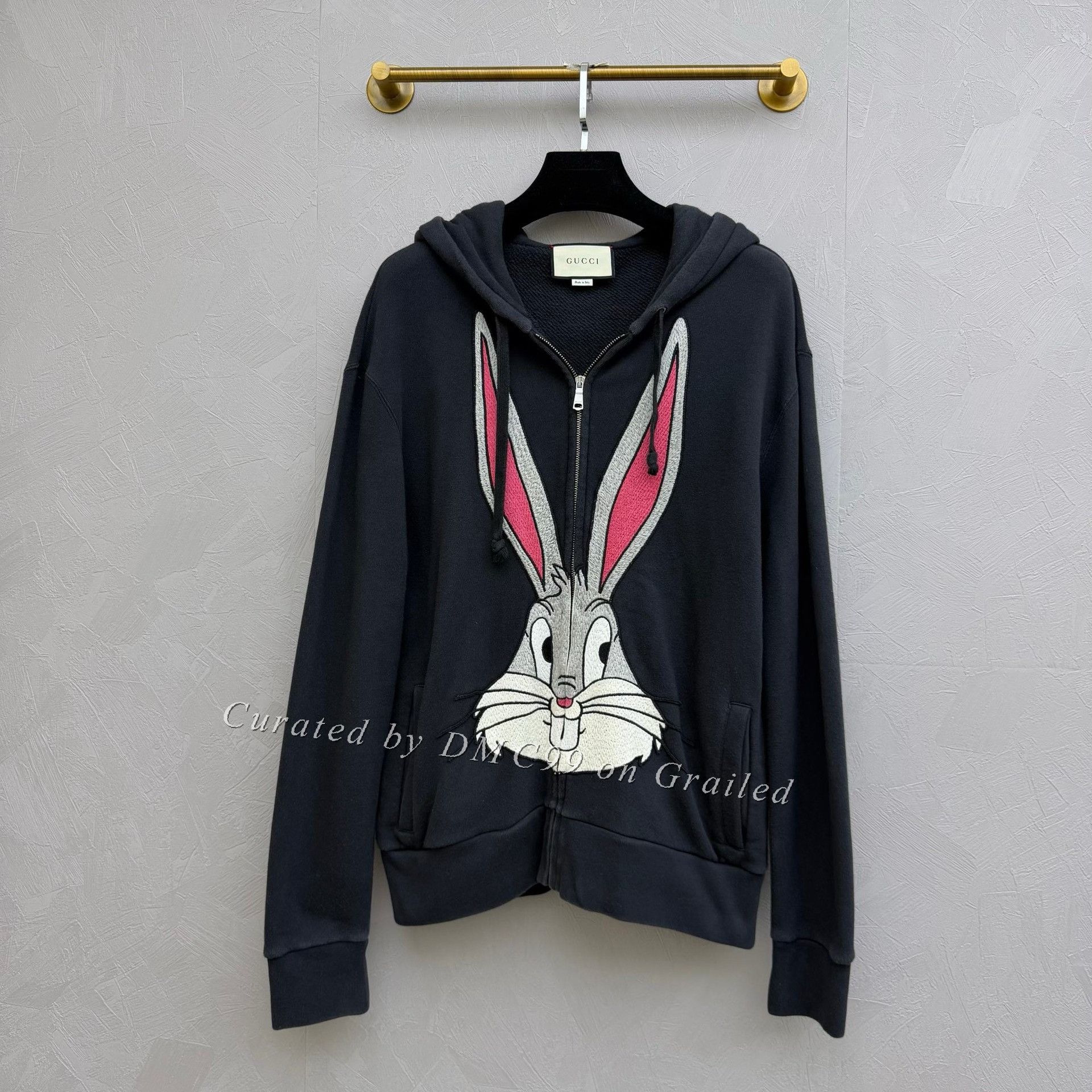 Gucci Gucci Embroidered Bugs Bunny Zip Hoodie Size US M / EU 48-50 / 2 - 1 Thumbnail