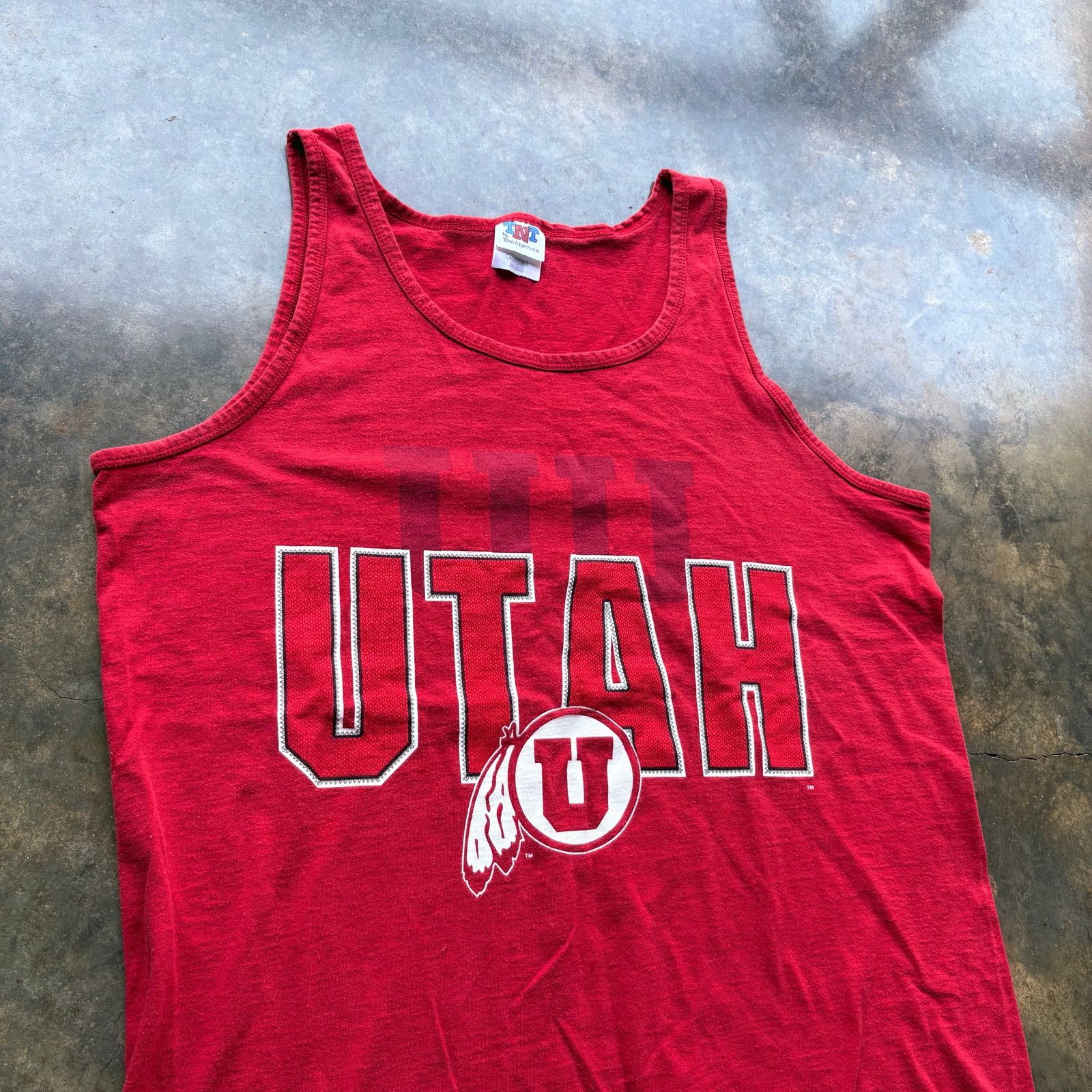 NCAA Vintage 90s Utah Utes Graphic Cut off T-shirt Size US XL / EU 56 / 4 - 2 Thumbnail
