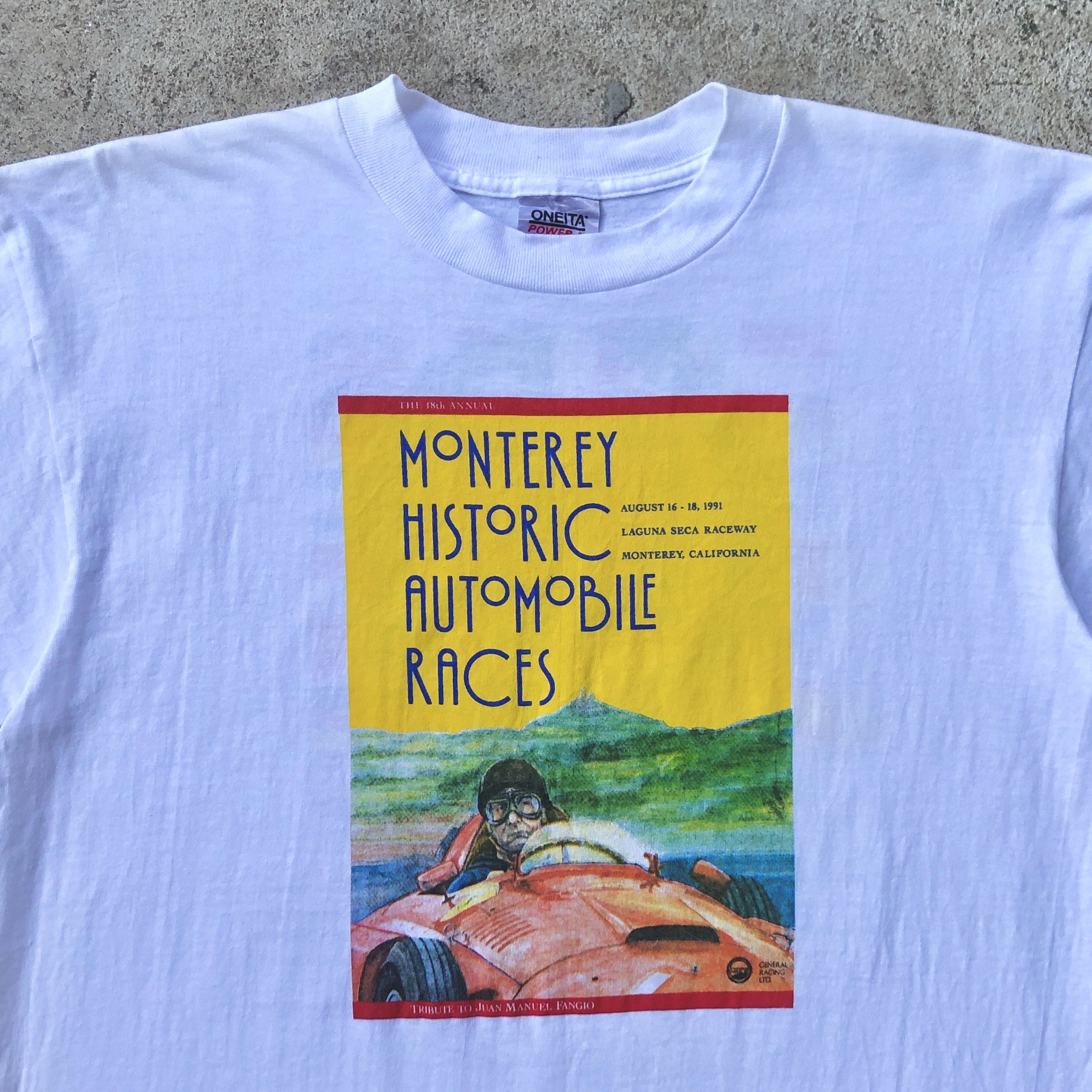 NASCAR Vintage 90s Monterey Historic Automobile Races T-shirt Size US XL / EU 56 / 4 - 3 Thumbnail