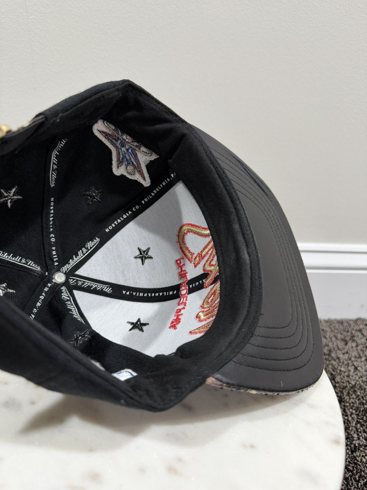 Just Don × Mitchell & Ness Just Don Mitchell & Ness Philadelphia 76er Exotic Python Hat Size ONE SIZE - 8 Thumbnail