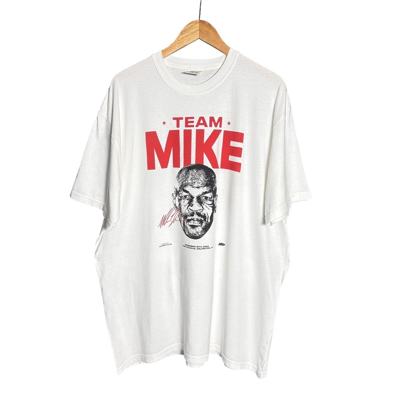 Vintage Mike Tyson Vs Jake Paul Boxing Netflix Promo Graphic T-Shirt Size US XL / EU 56 / 4 - 1 Thumbnail