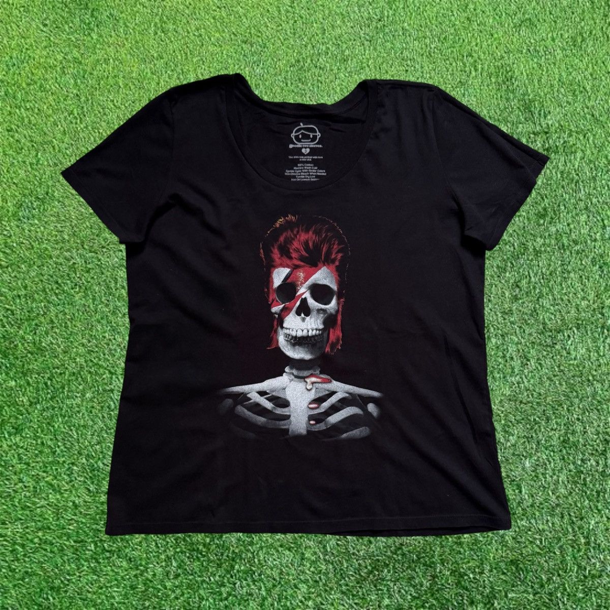Band Tees Vintage David Bowie Skull T-Shirt Size L / US 10 / IT 46 - 1 Thumbnail