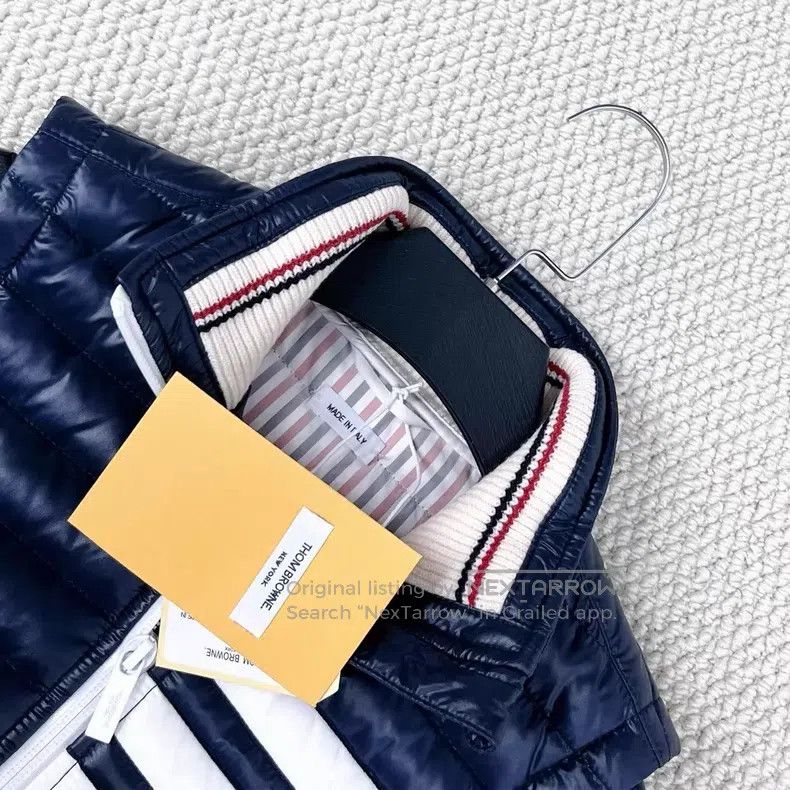 Thom Browne Thom Browne Navy Blue Vest Vest Jacket Size XS / US 0-2 / IT 36-38 - 3 Thumbnail