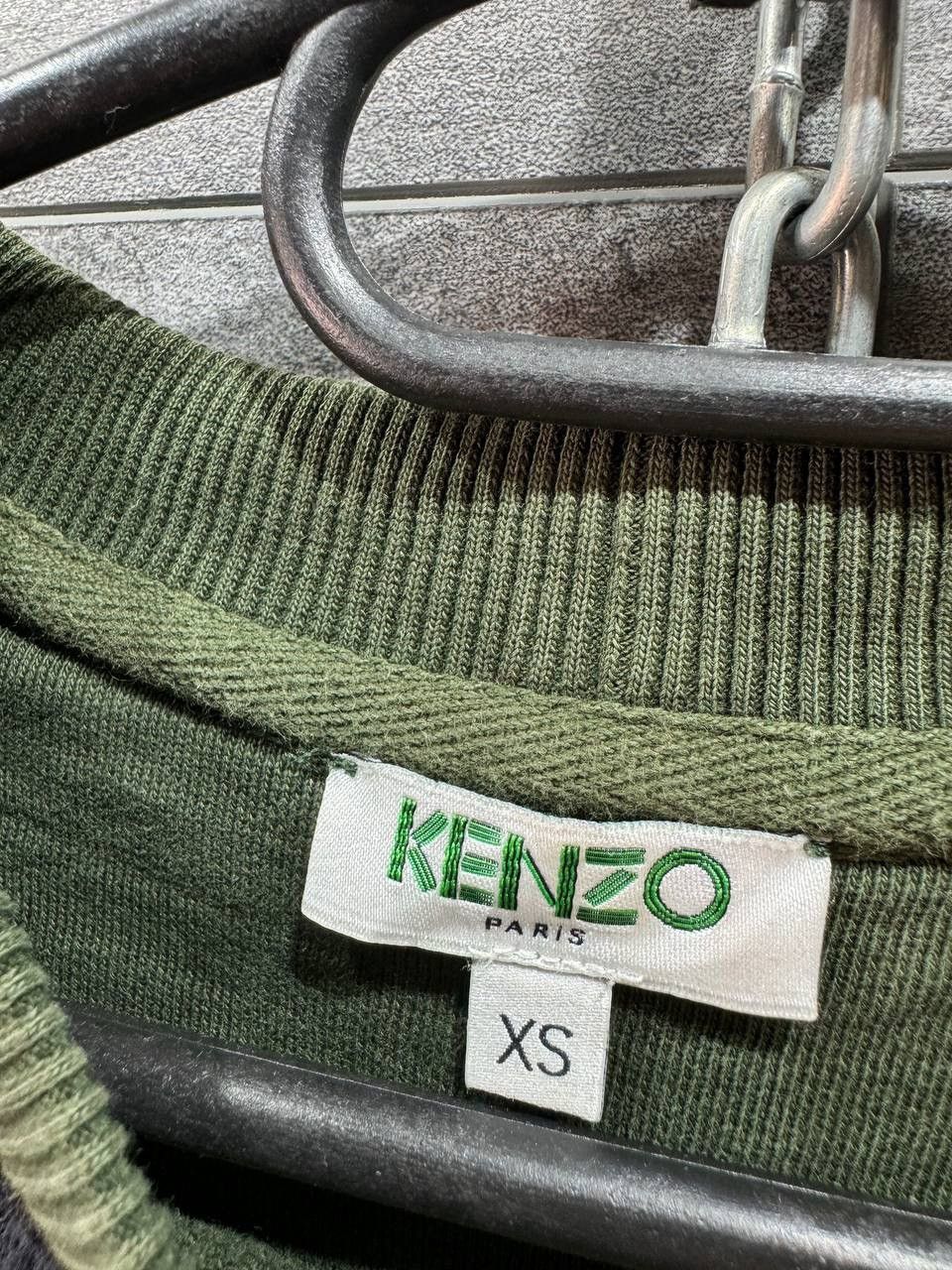 Kenzo KENZO Logo embroidery army green sweatshirt Size US XS / EU 42 / 0 - 7 Thumbnail