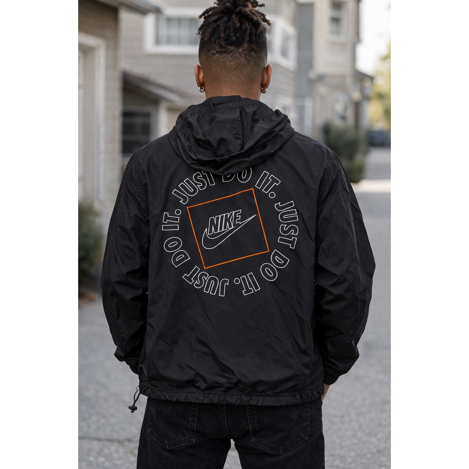 Nike Nike Just Do It Windbreaker Jacket Mens Half Zip Anorak Size US M / EU 48-50 / 2 - 5 Thumbnail