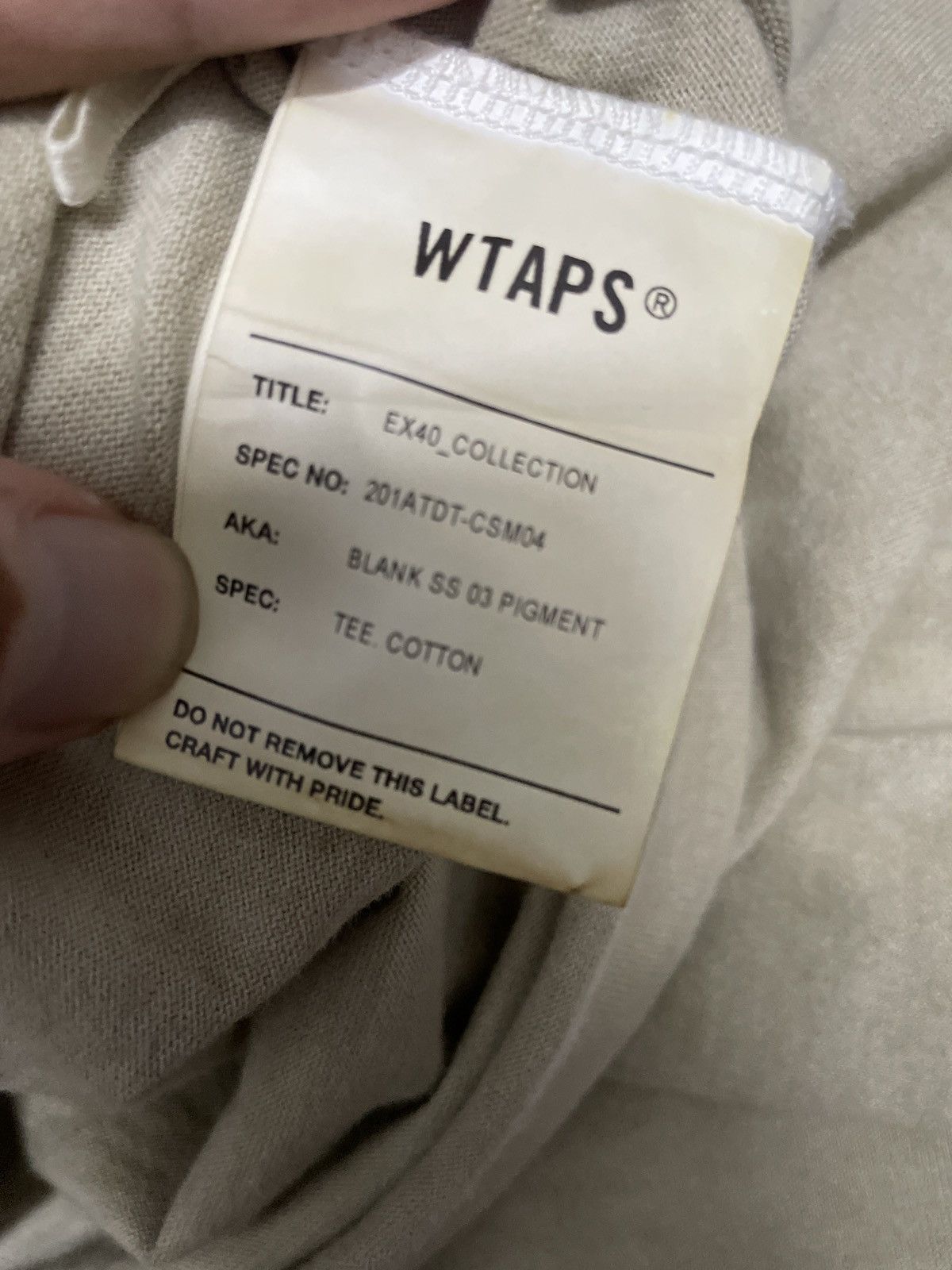 Wtaps Wtaps Plain Pocket Tshirt Size US L / EU 52-54 / 3 - 9 Thumbnail
