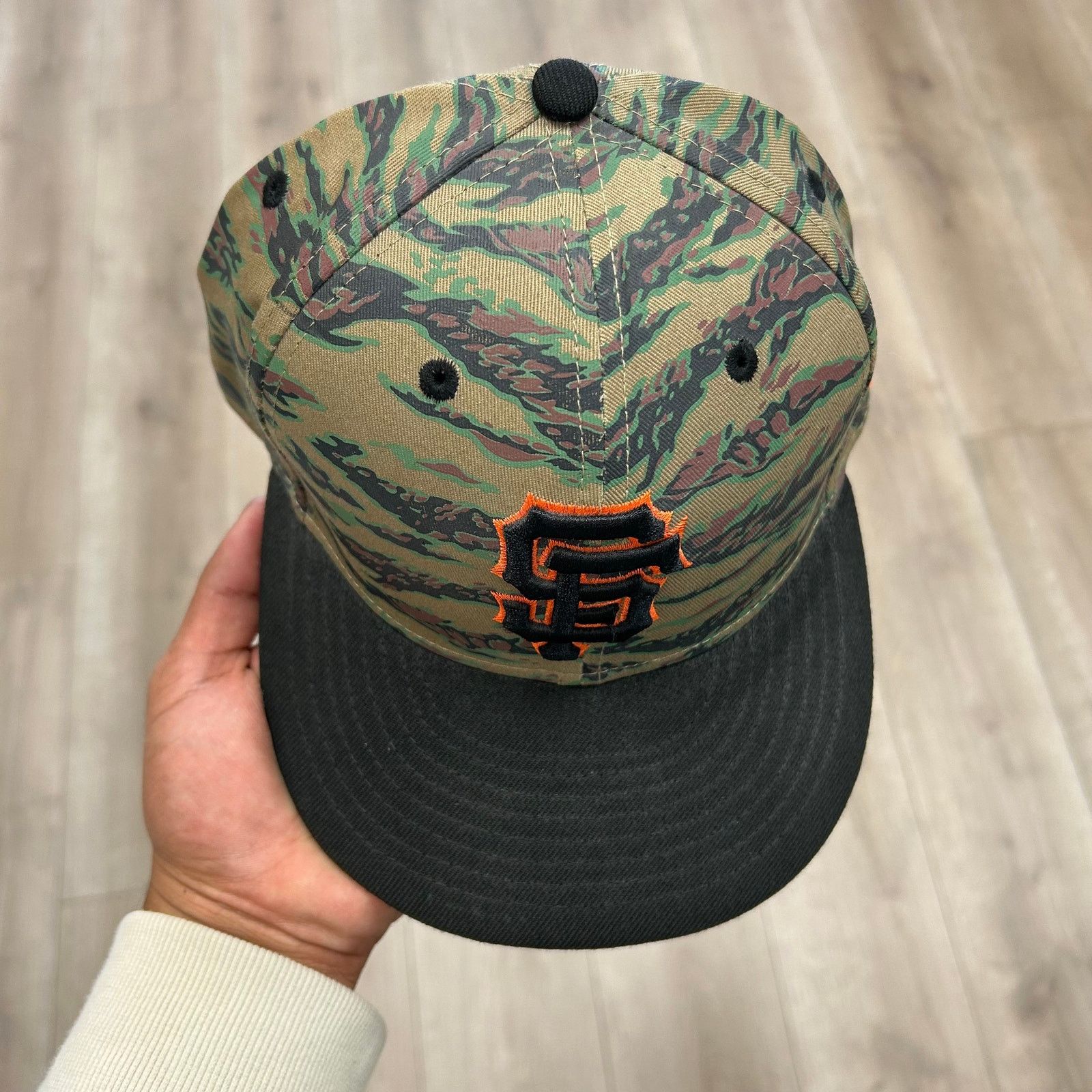 New Era San Francisco Giants New Era League Vet Tiger Camo Hat Size ONE SIZE - 3 Thumbnail