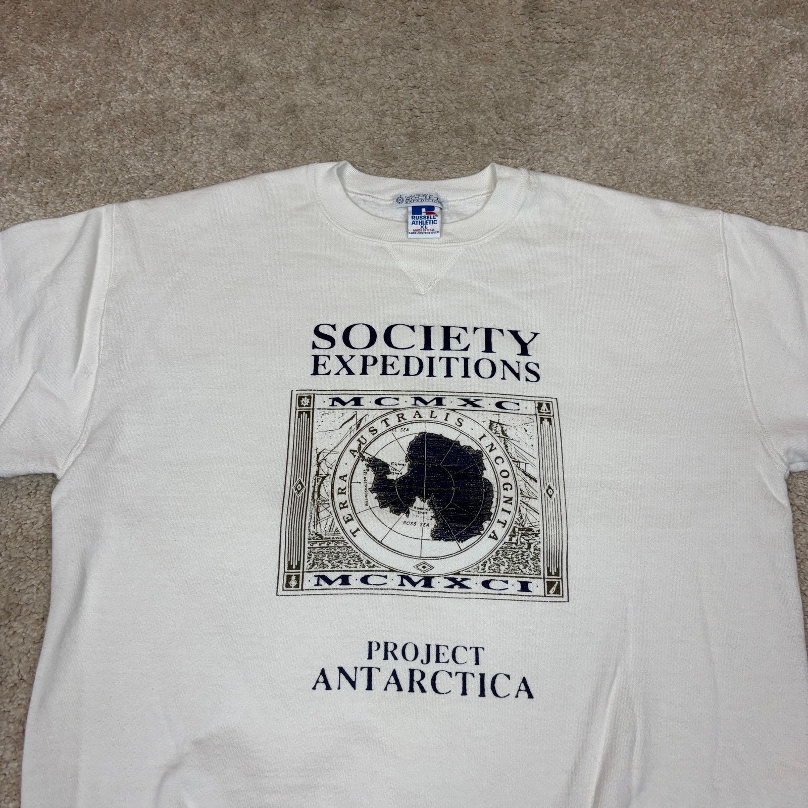 Russell Athletic Vintage 90s Society Expeditions Project Antartica XL Size US XL / EU 56 / 4 - 2 Thumbnail