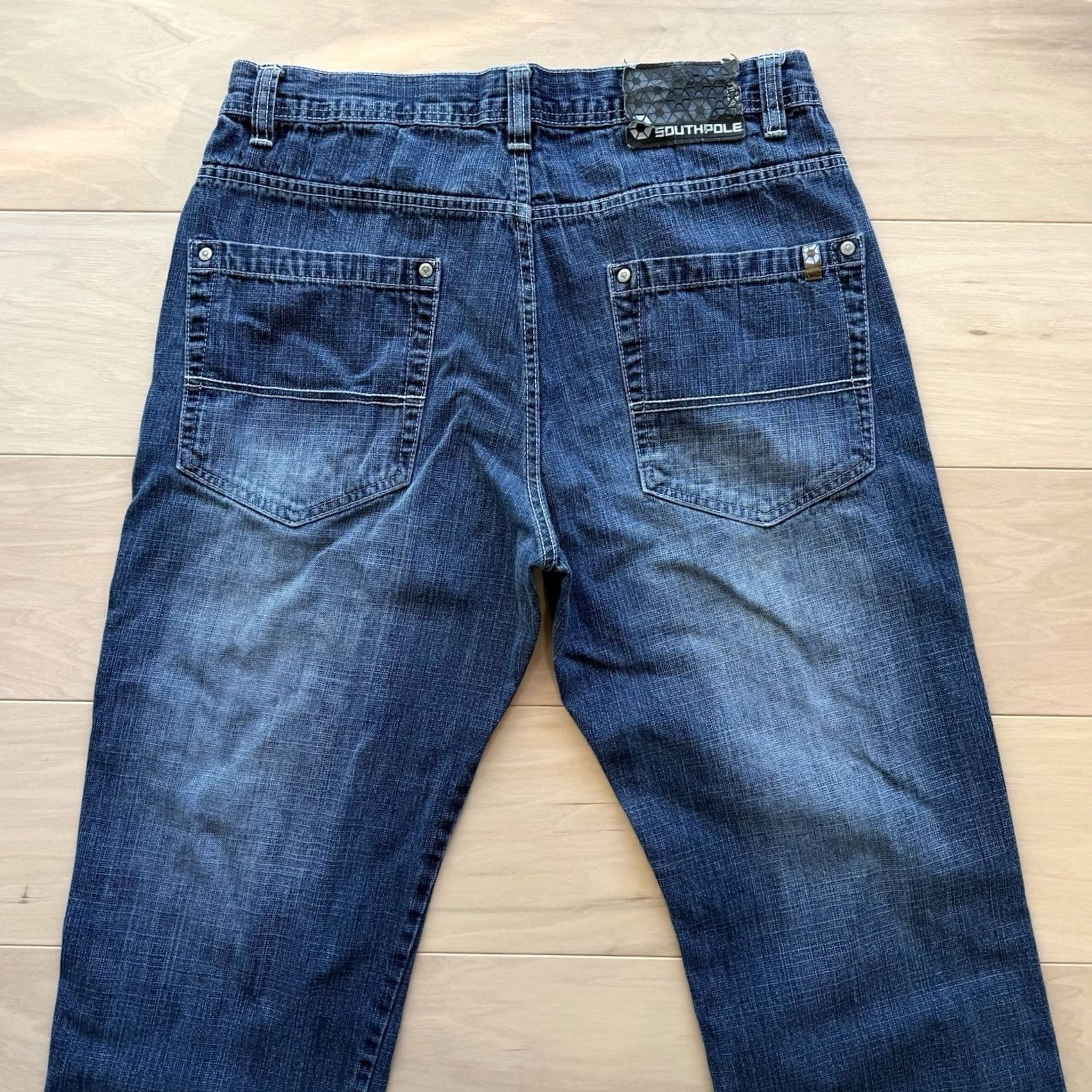 Southpole VINTAGE Southpole Jeans 34 Blue Y2K Baggy Denim Skater Punk Streetwear USA Western Mens 34 Jeans Size US 34 / EU 50 - 6 Thumbnail
