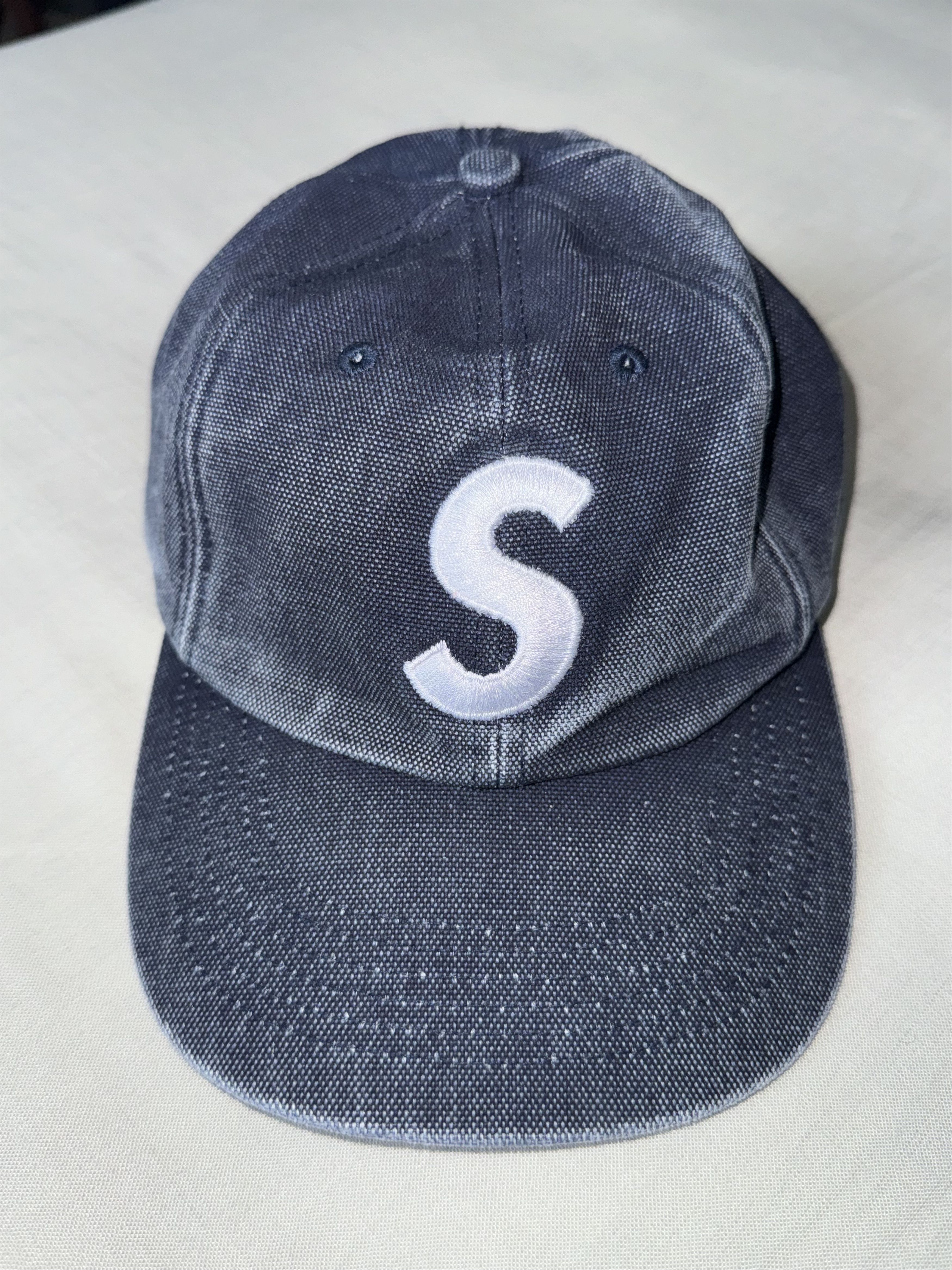 Supreme Supreme Washed Chambray S Logo 6-Panel | Grailed