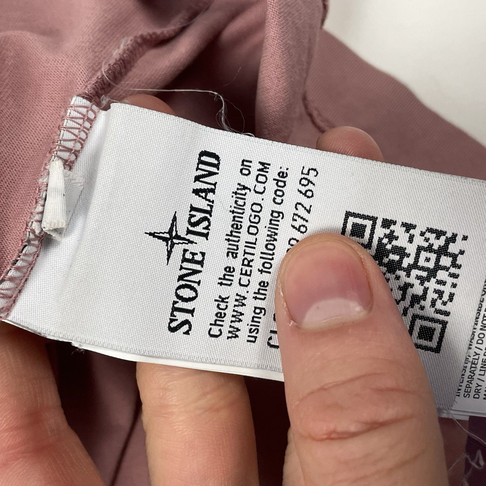 Stone Island Stone Island Compass Logo T Shirt Men's Dust Pink Cotton S Size US S / EU 44-46 / 1 - 4 Thumbnail