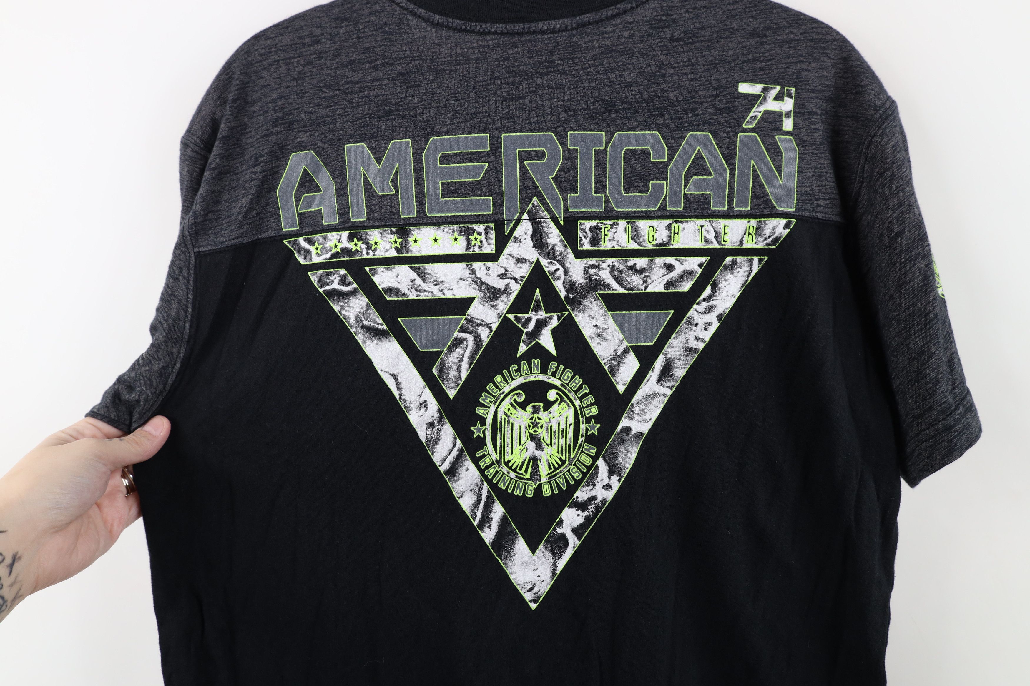 Vintage Buckle American Fighter UFC MMA Jiu Jitsu Fighting T-Shirt Size US M / EU 48-50 / 2 - 12 Thumbnail