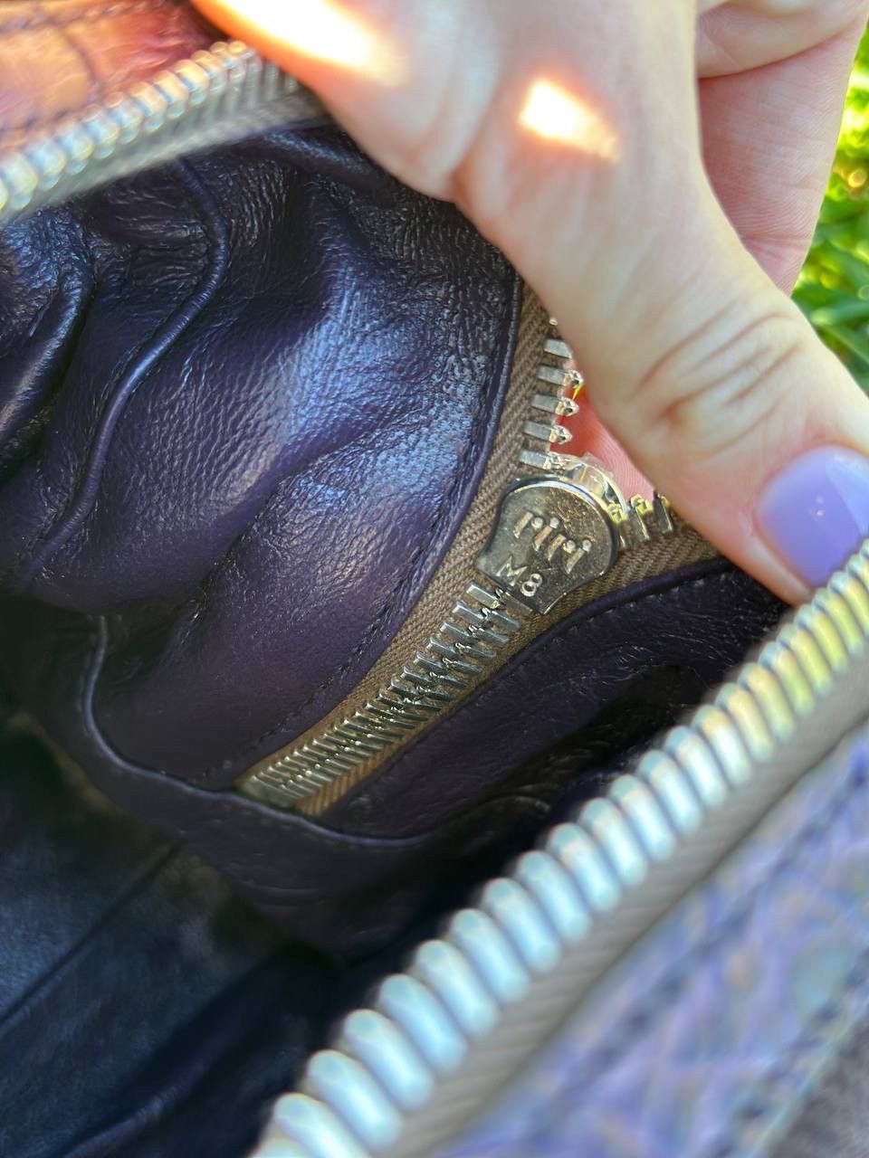 Prada Rare Bag - Prada Bowling crocodile Handbag Purple - Vintage Size ONE SIZE - 11 Thumbnail