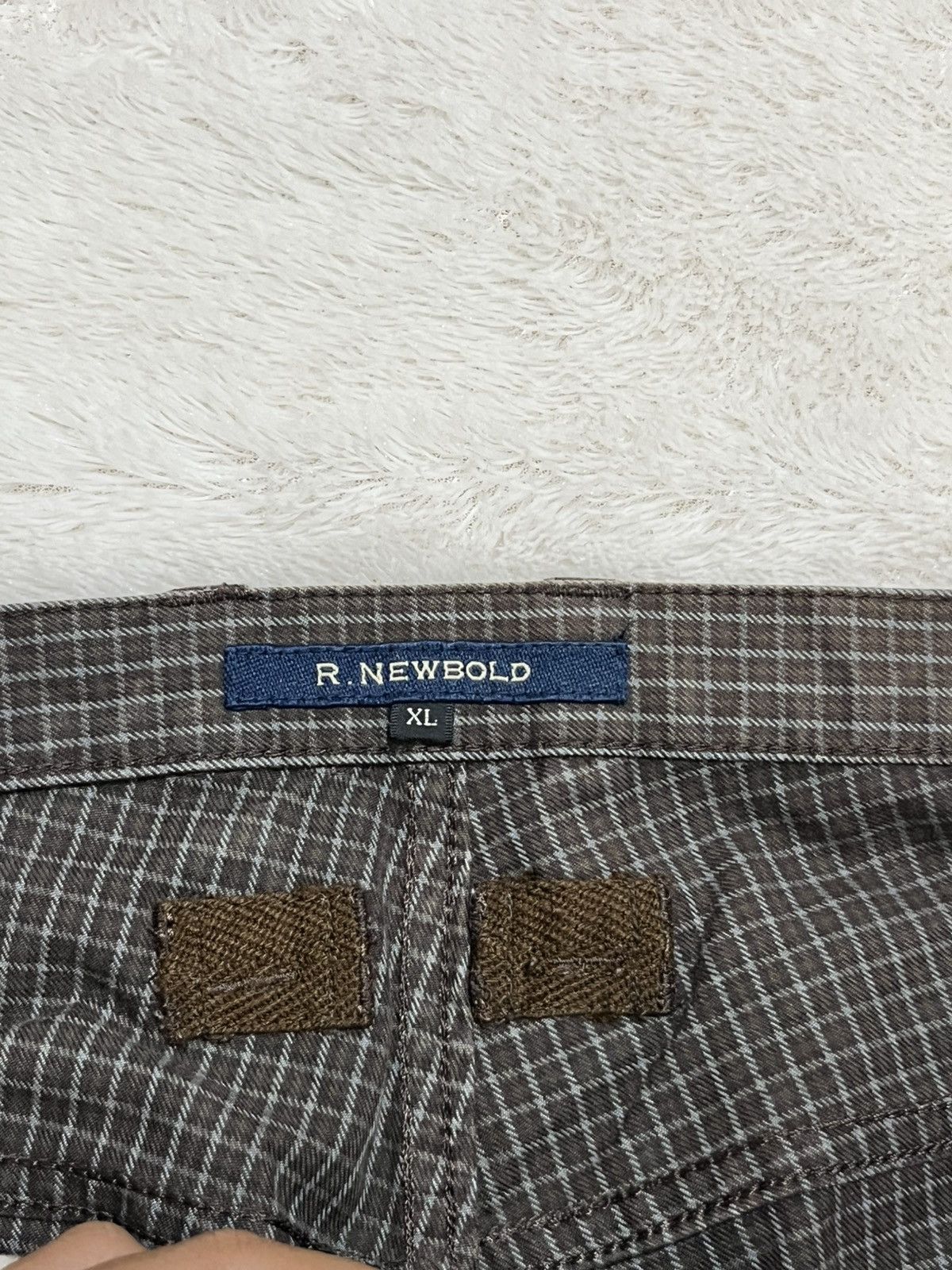 Other R Newbold Plaid Side Stripe Pants Brown Size 33 Rare Size US 33 - 10 Thumbnail