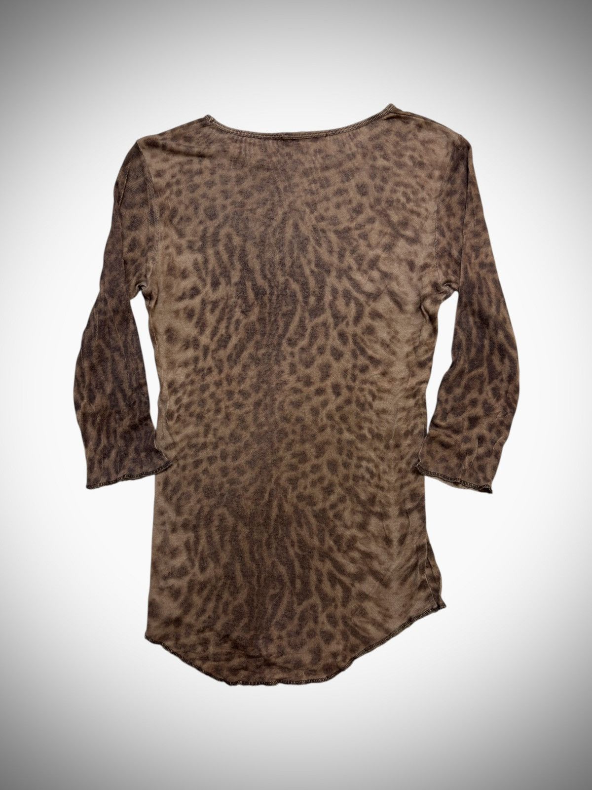 Shellac 2000’s Shellac - Leopard Pattern Raglan T-Shirt Size US S / EU 44-46 / 1 - 4 Thumbnail