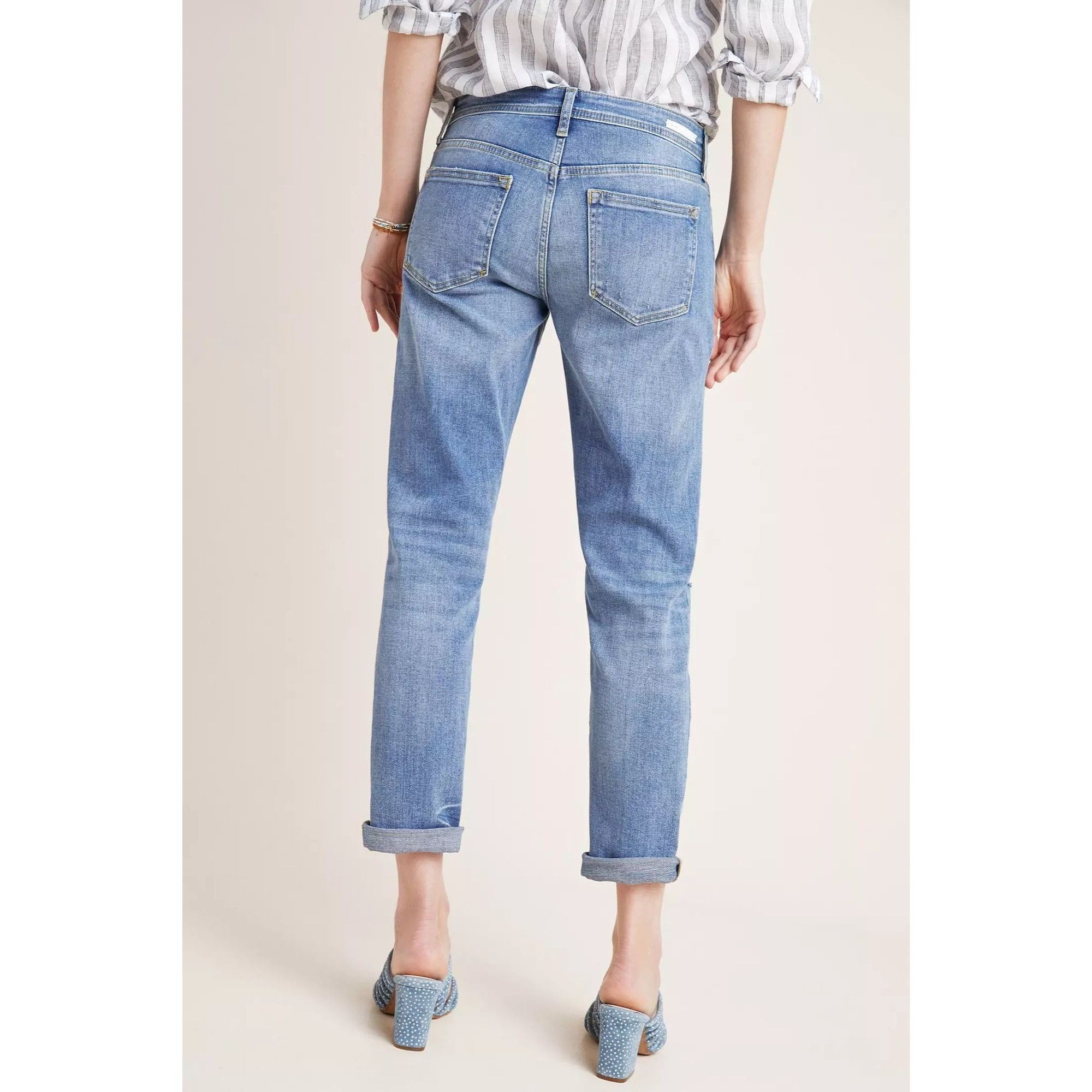Anthropologie Pilcro & The Letterpress Mid-Rise Slim Boyfriend Jeans Size 25" / US 0 / IT 36 - 2 Thumbnail