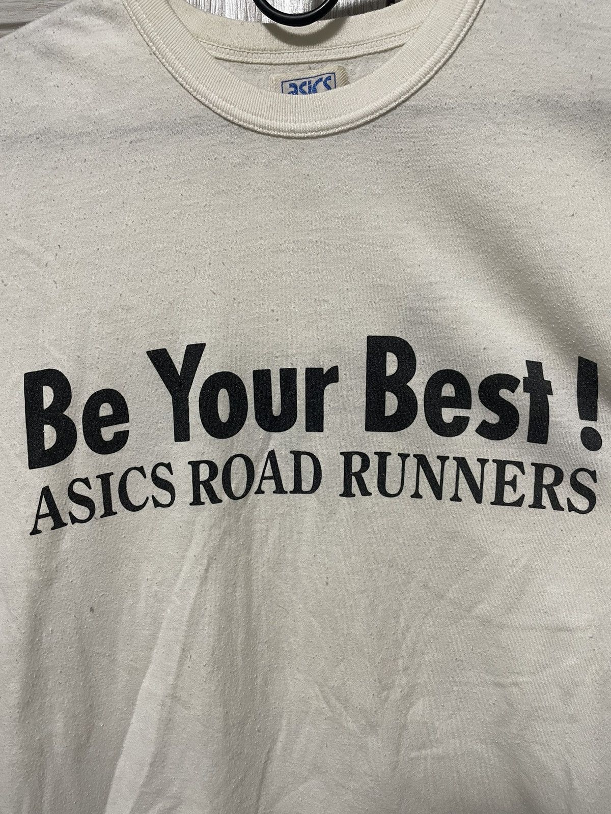 Asics × Japanese Brand × Vintage Archive Asics 80s BE YOUR BEST ASICS ROAD RUNNERS Tee Japan Size US M / EU 48-50 / 2 - 5 Thumbnail