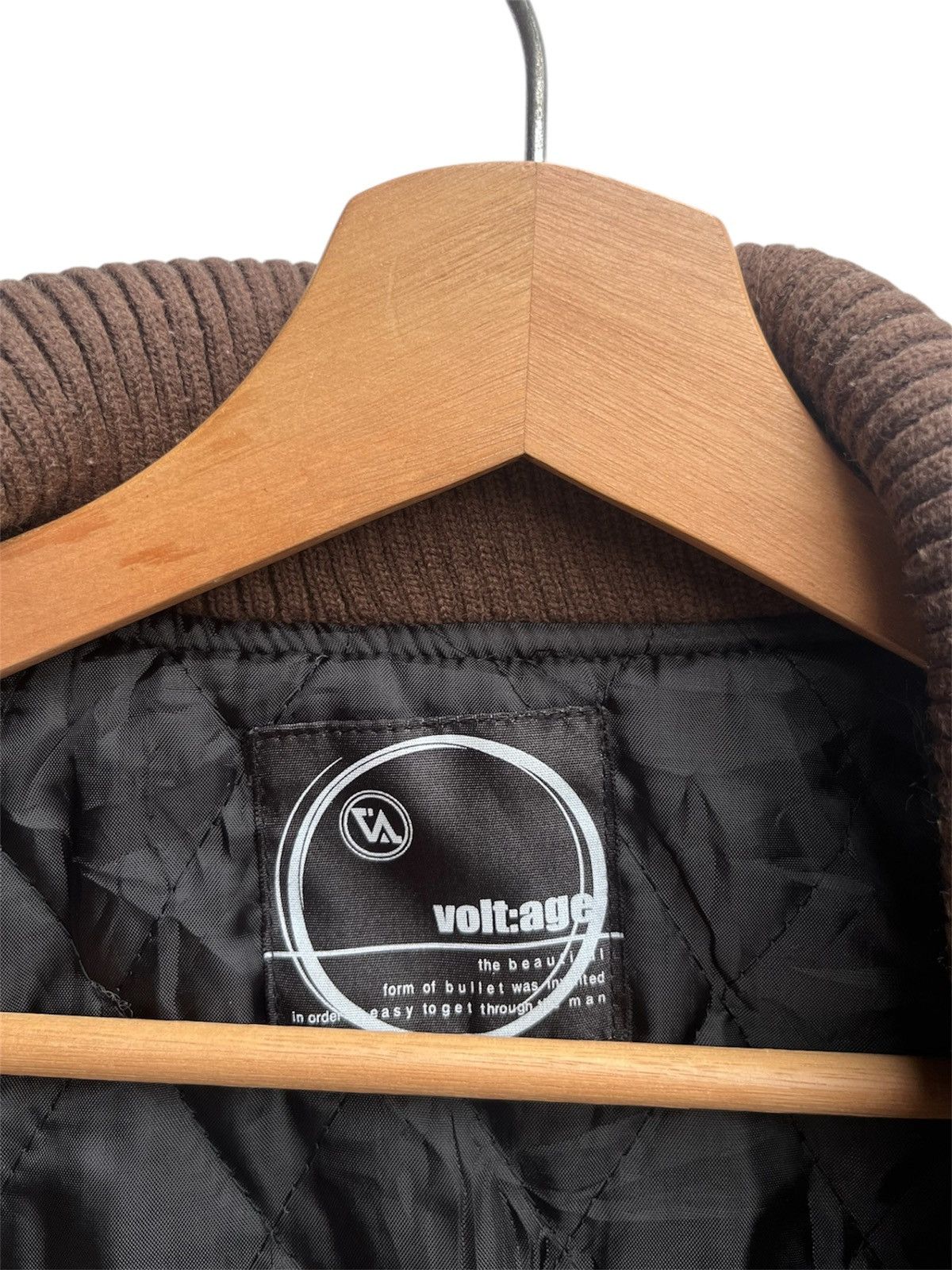 Japanese Brand volt:age Pinstripes Wool Bomber Jacket Size US M / EU 48-50 / 2 - 9 Thumbnail