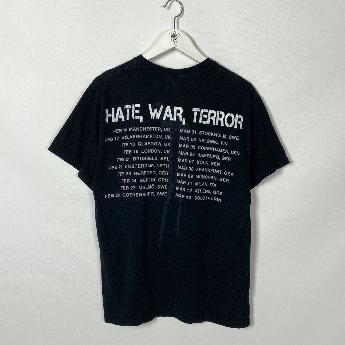 Band Tees Vintage 00s Fear Factory Hate War Terror Tour Tee y2k Gun OG Size US M / EU 48-50 / 2 - 2 Thumbnail