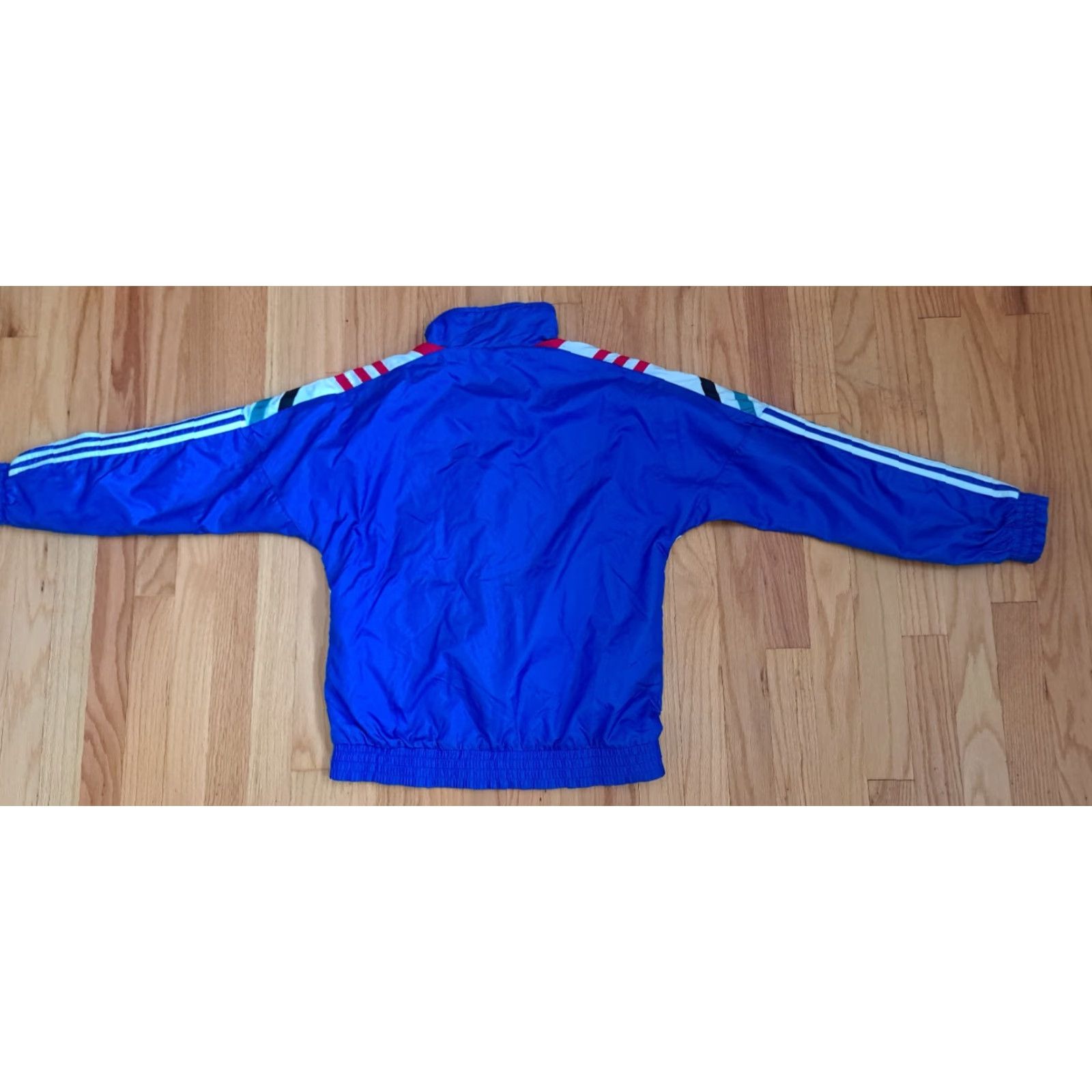 Adidas **Vintage Adidas Red,Black,Blue Striped Women Jacket Size 14** User: Vintage Adidas Red,Black,Blue Striped Women's Jacket Size 14 Size XL / US 12-14 / IT 48-50 - 6 Thumbnail