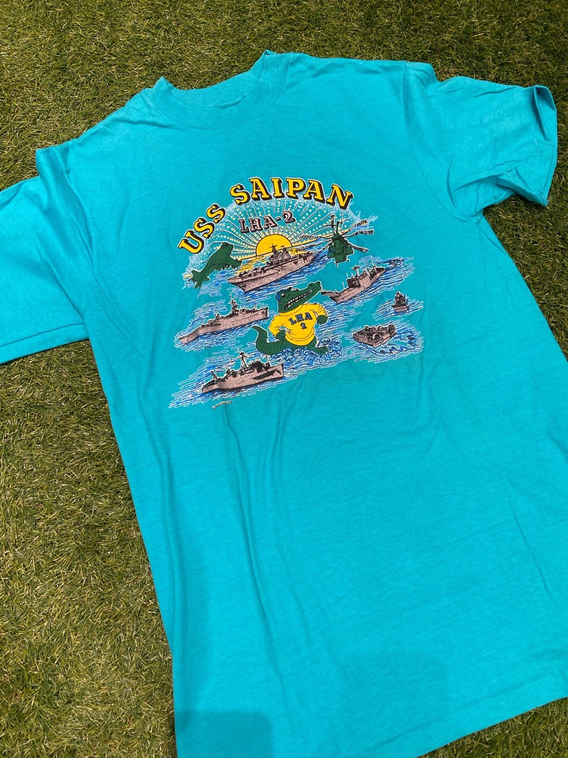 Hanes USS Saipan Hanes Single Stitch Tee Size US M / EU 48-50 / 2 - 1 Thumbnail