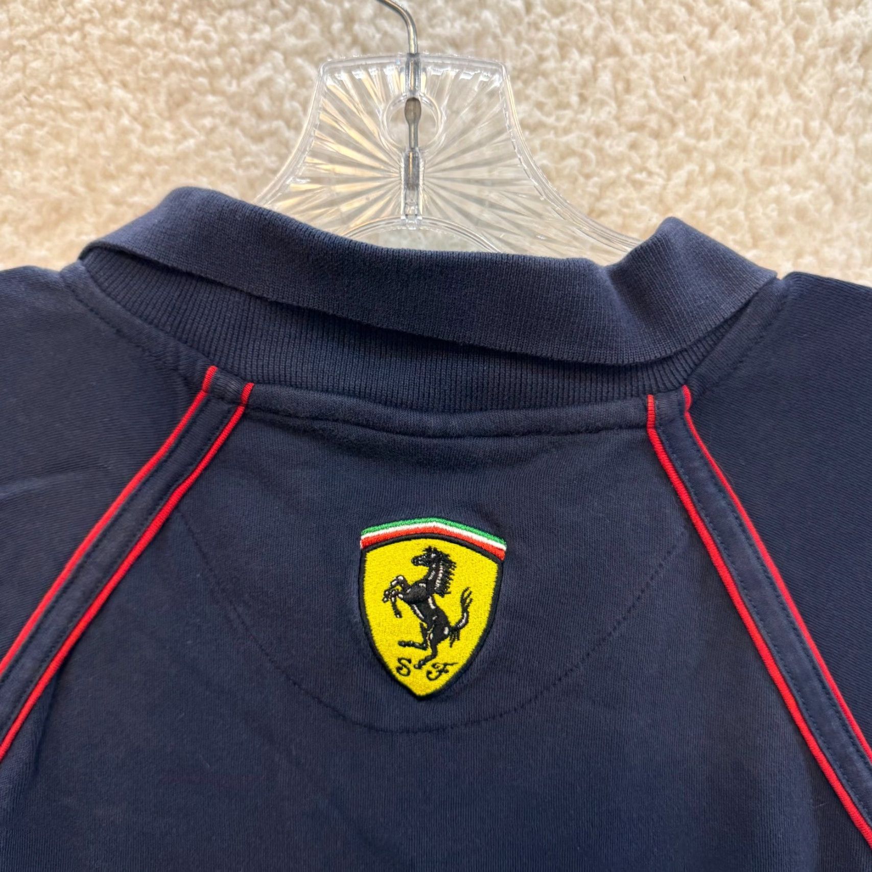 Ferrari Ferrari Polo Shirt Medium Navy Blue Collared Short Sleeve Logo F1 Racing Mens Size US M / EU 48-50 / 2 - 4 Thumbnail