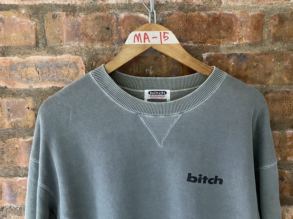 Hook-Ups 🔥1990s BITCH skateboard tribal logo sweashirt Size US L / EU 52-54 / 3 - 6 Thumbnail